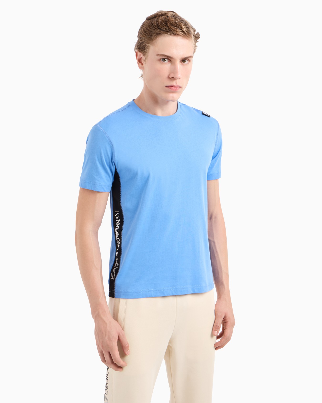 T-shirt girocollo Logo Series in cotone Slide 1