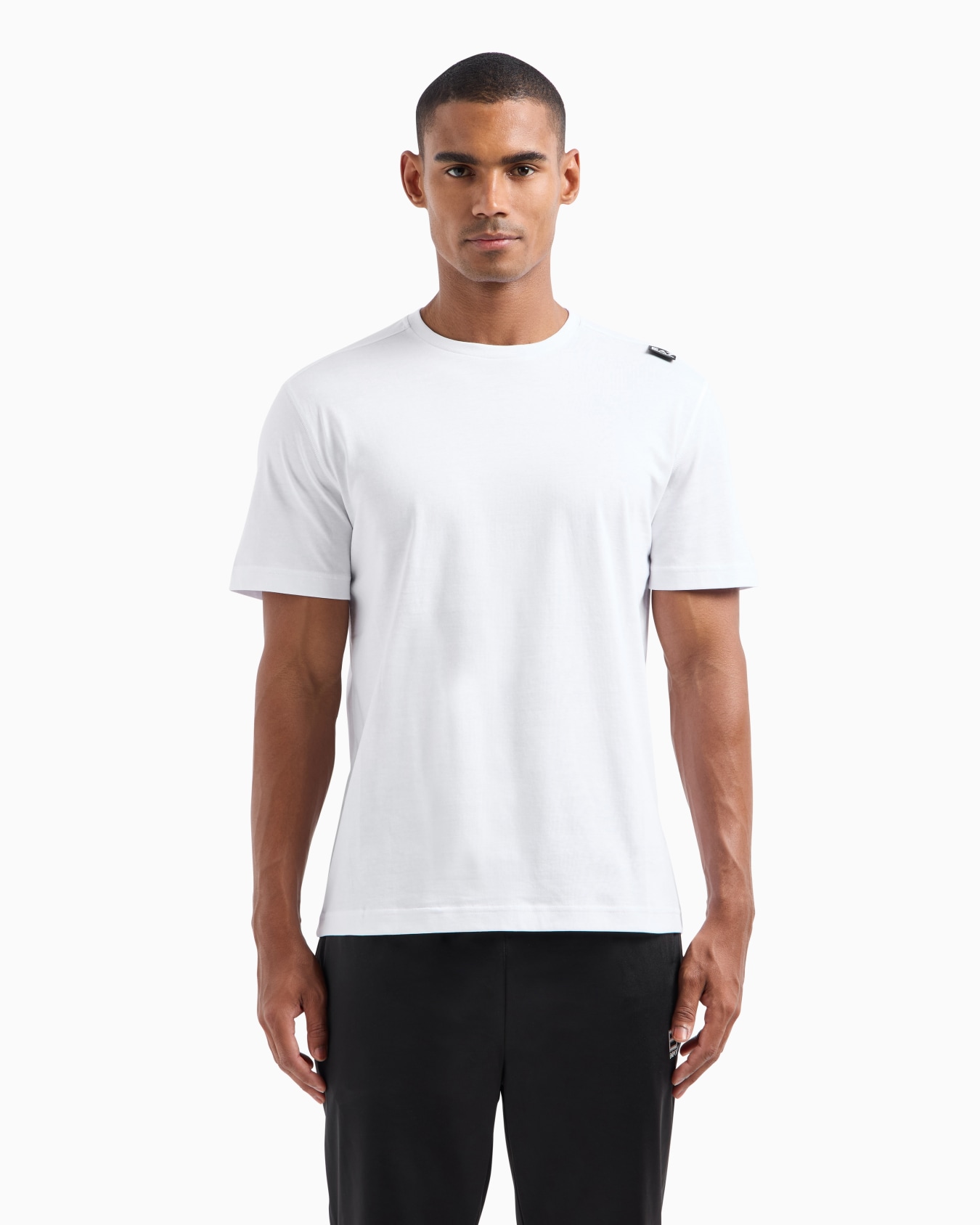 T-shirt ras-du-cou Logo Series en coton Diapositive 1