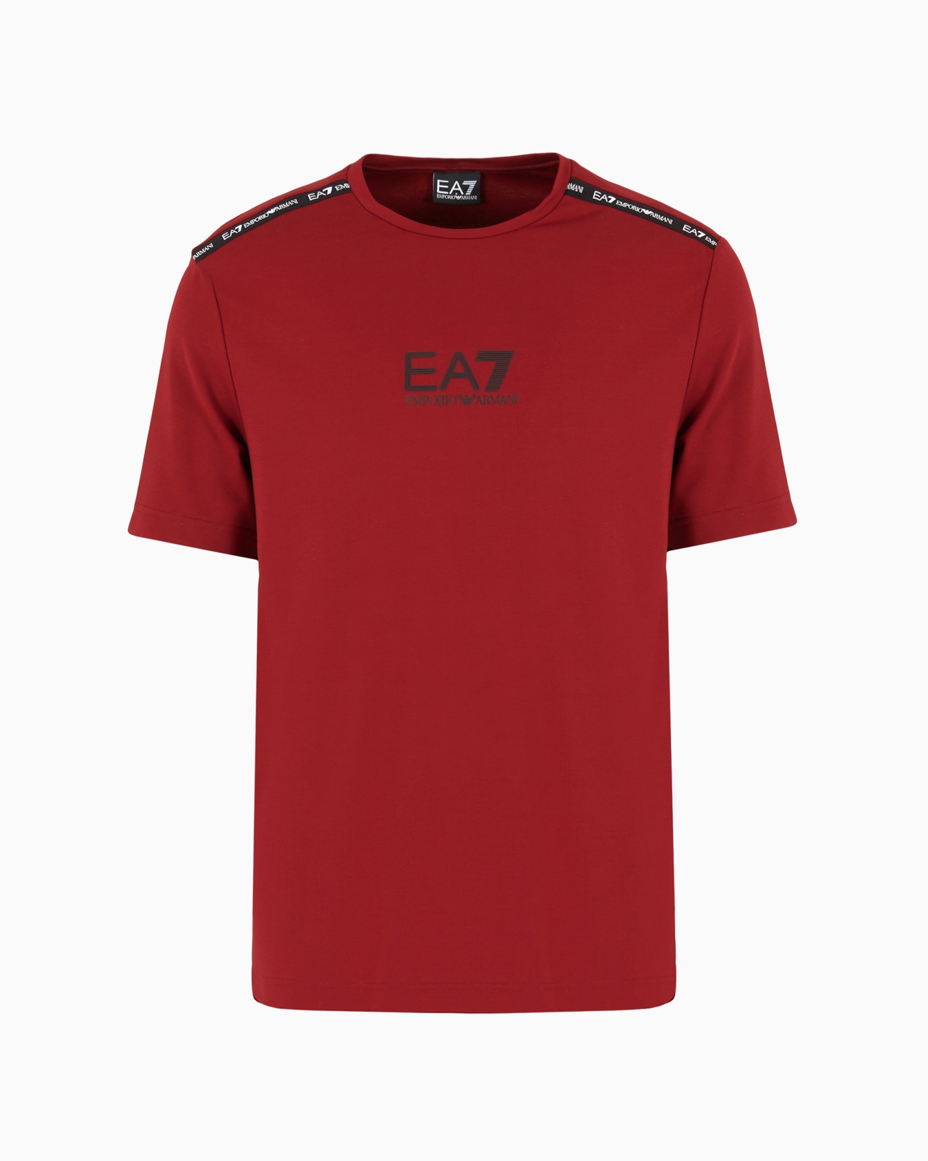 Logo Series crew-neck T-shirt in a stretch viscose blend Slide 0