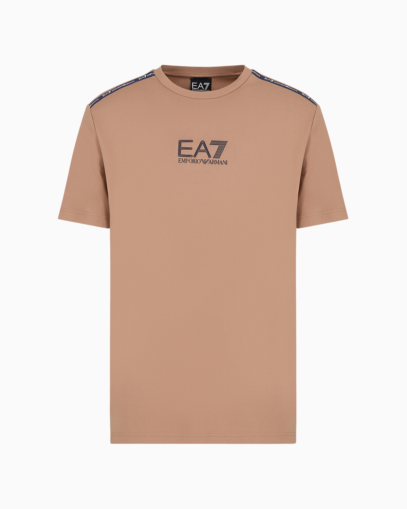 T-shirt ras-du-cou Logo Series en mélange de viscose stretch Diapositive 0