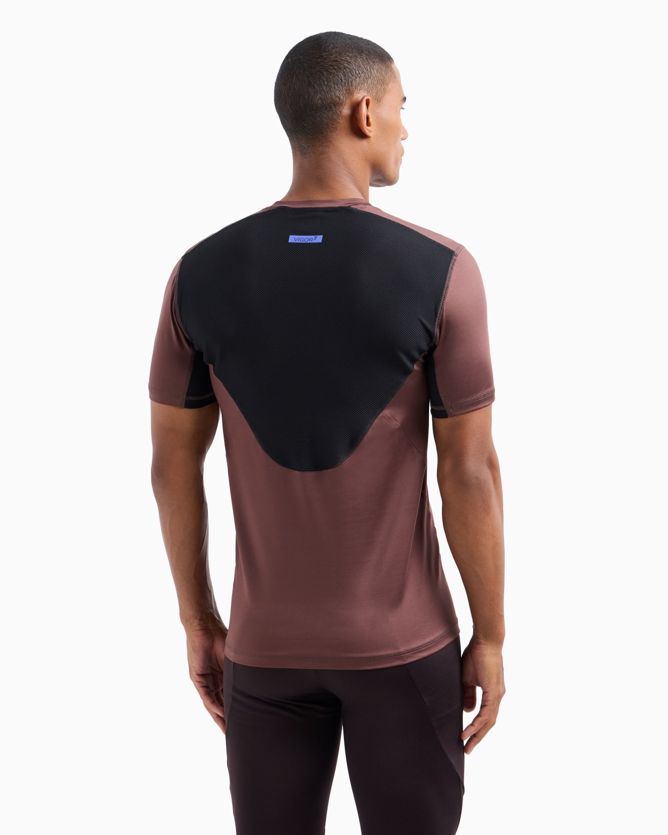 Camiseta de cuello redondo Dynamic Athlete de tejido técnico VIGOR7 Diapositiva 2
