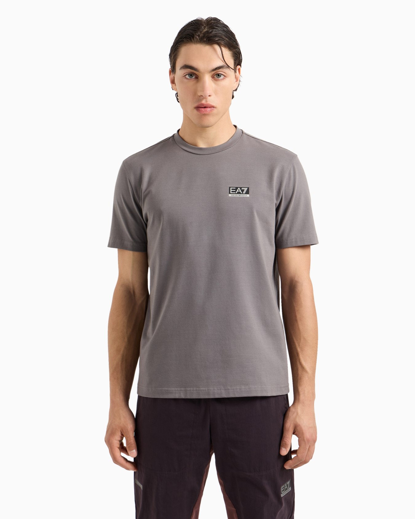 Dynamic Athlete crew-neck T-shirt in Natural VENTUS7 technical fabric Slide 1