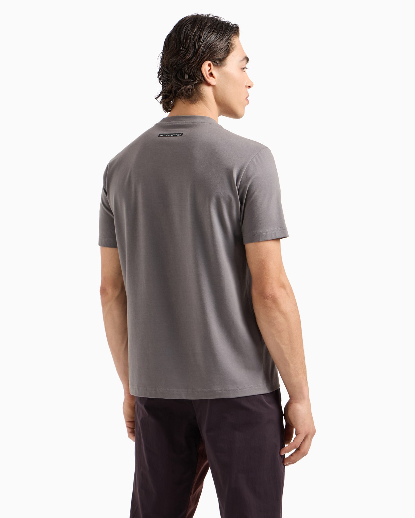 Dynamic Athlete crew-neck T-shirt in Natural VENTUS7 technical fabric Slide 2