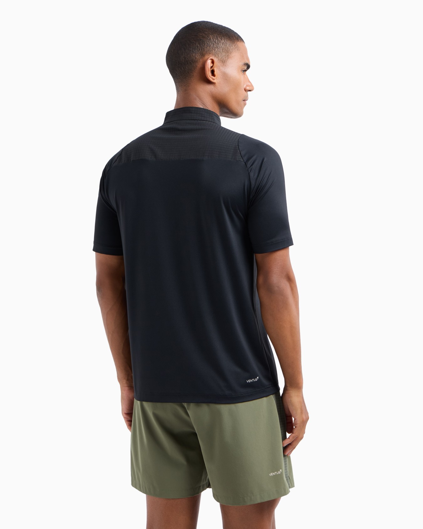 Tennis Pro Henley-collar polo shirt in VENTUS7 technical fabric Slide 2