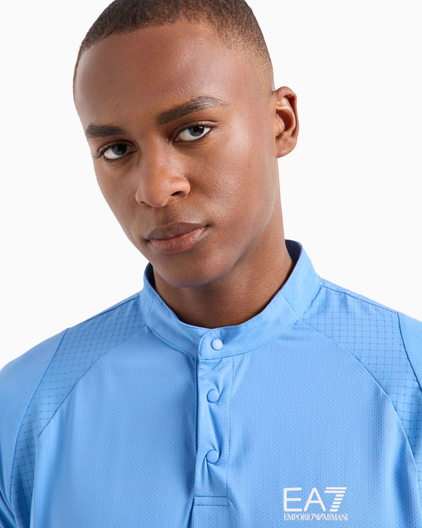 Tennis Pro Henley-collar polo shirt in VENTUS7 technical fabric Slide 4