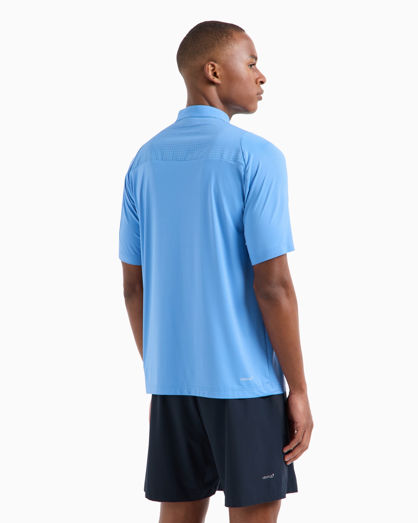 Tennis Pro Henley-collar polo shirt in VENTUS7 technical fabric Slide 2