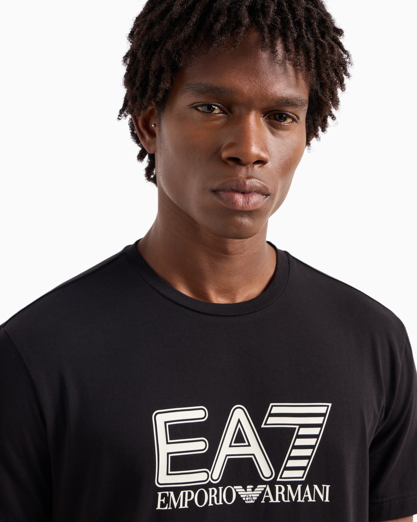 Visibility stretch-cotton, short-sleeved crew-neck T-shirt Slide 4