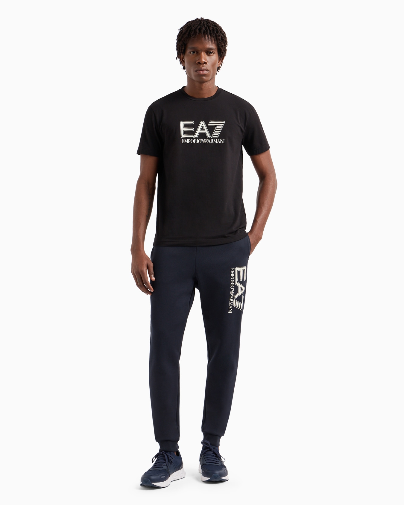 Visibility stretch-cotton, short-sleeved crew-neck T-shirt Slide 3