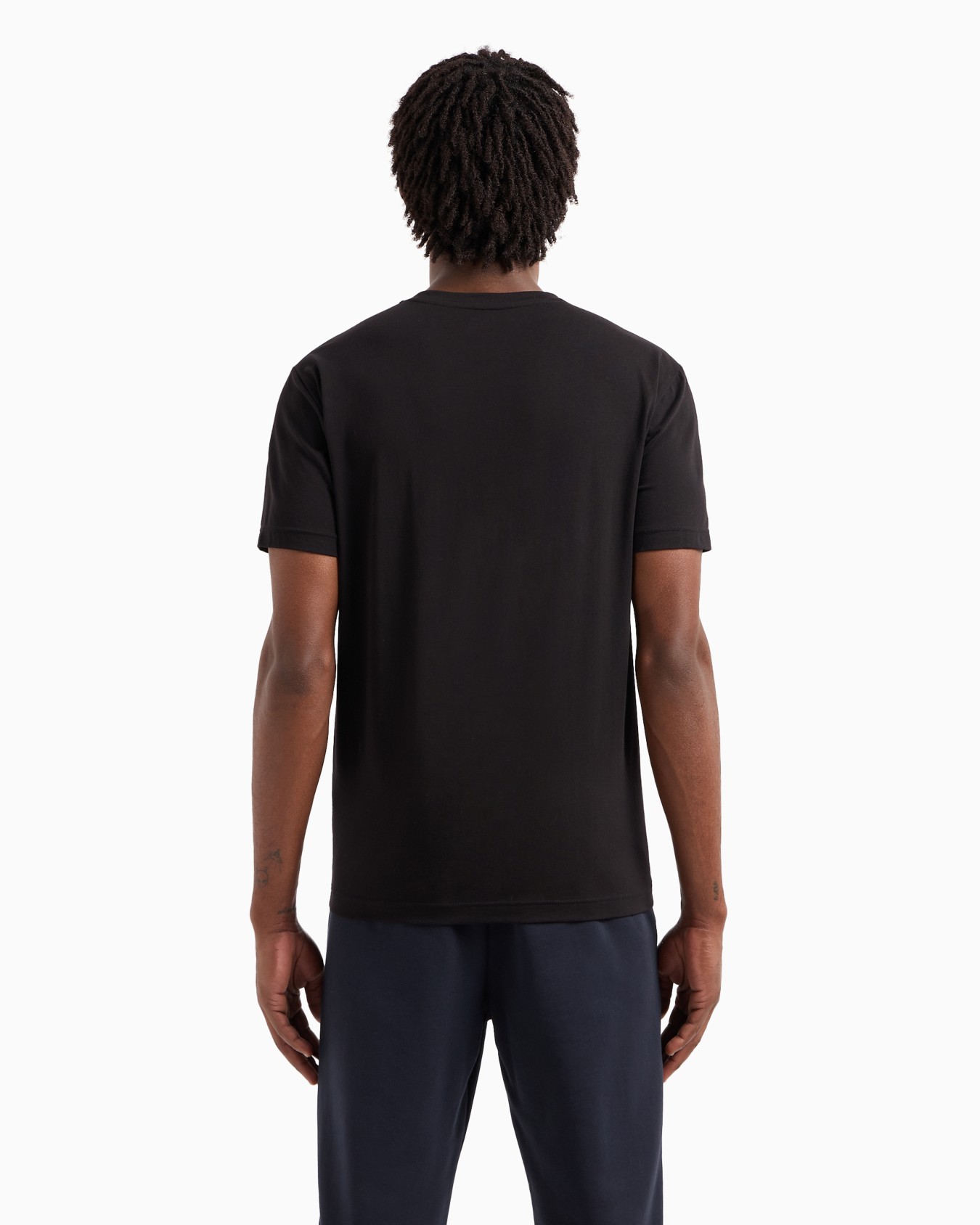Visibility stretch-cotton, short-sleeved crew-neck T-shirt Slide 2