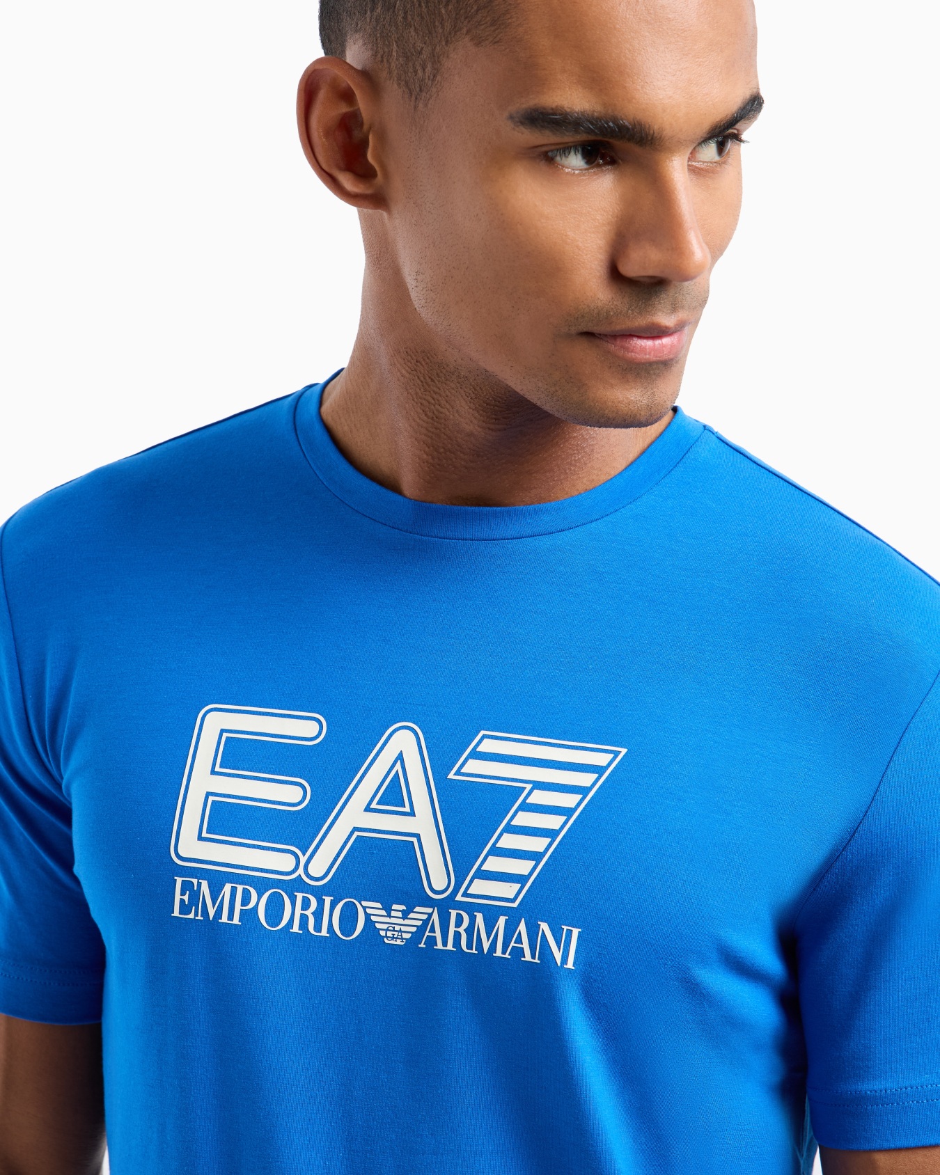 Visibility stretch-cotton, short-sleeved crew-neck T-shirt Slide 4