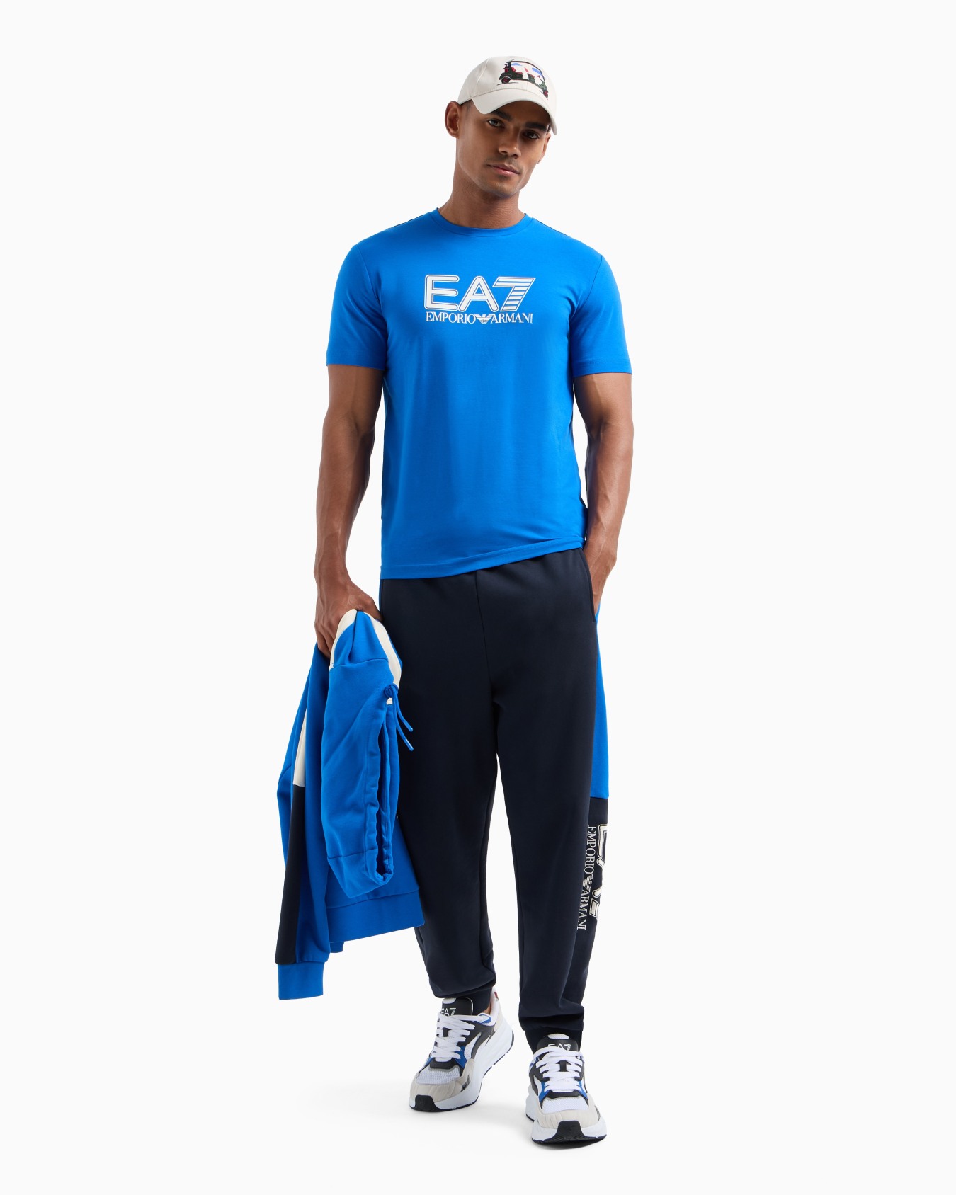 Visibility stretch-cotton, short-sleeved crew-neck T-shirt Slide 3