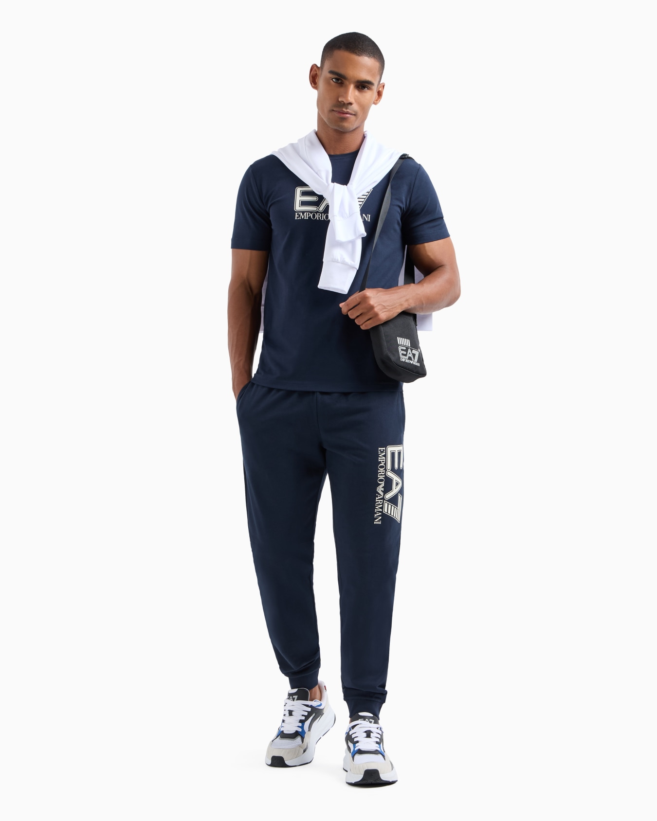 Visibility stretch-cotton, short-sleeved crew-neck T-shirt Slide 3
