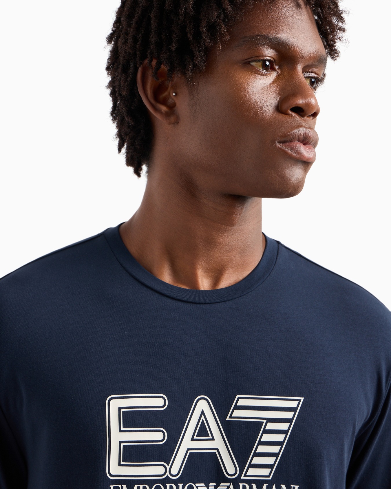 Visibility stretch-cotton long-sleeved crew-neck T-shirt Slide 4