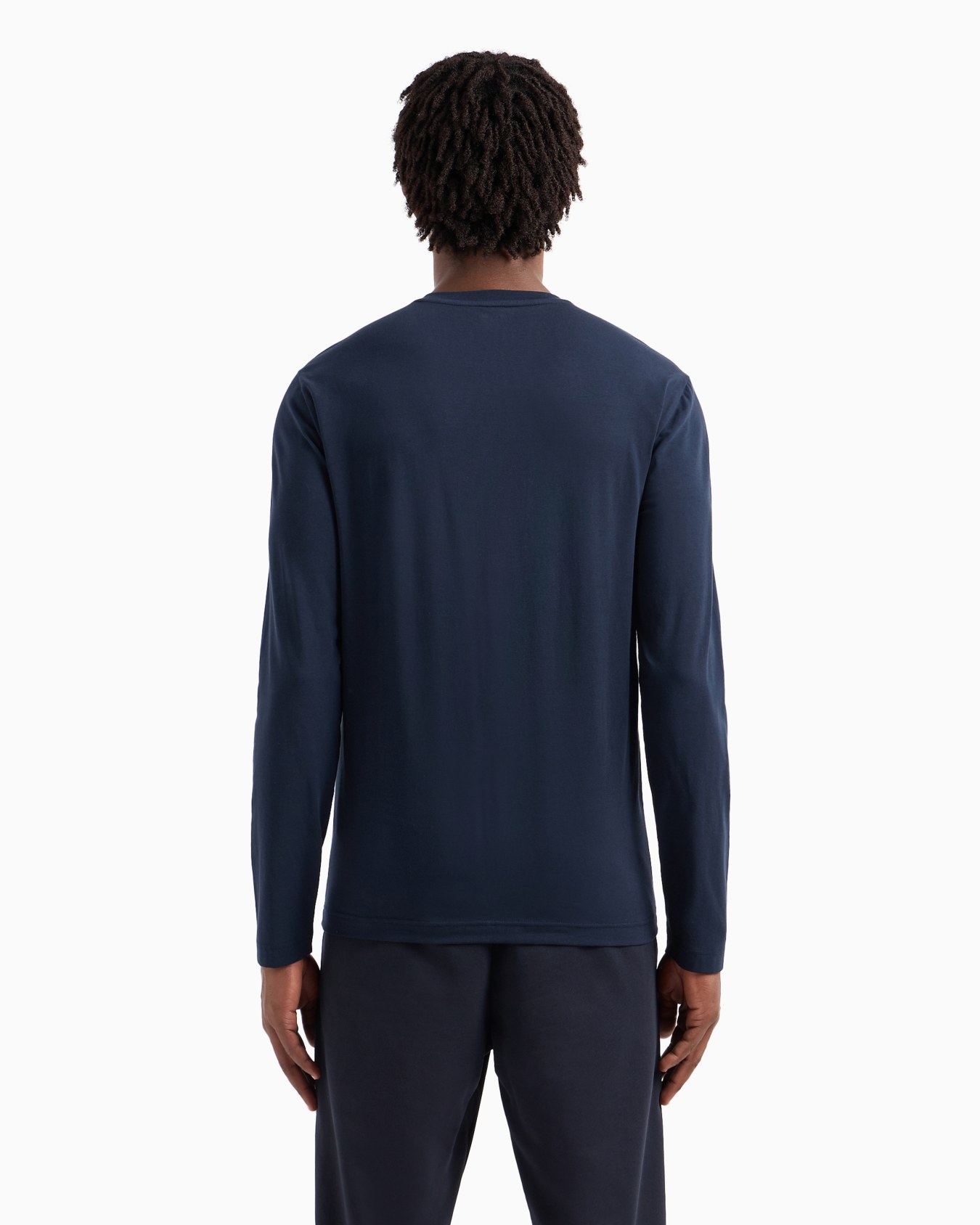 Visibility stretch-cotton long-sleeved crew-neck T-shirt Slide 2