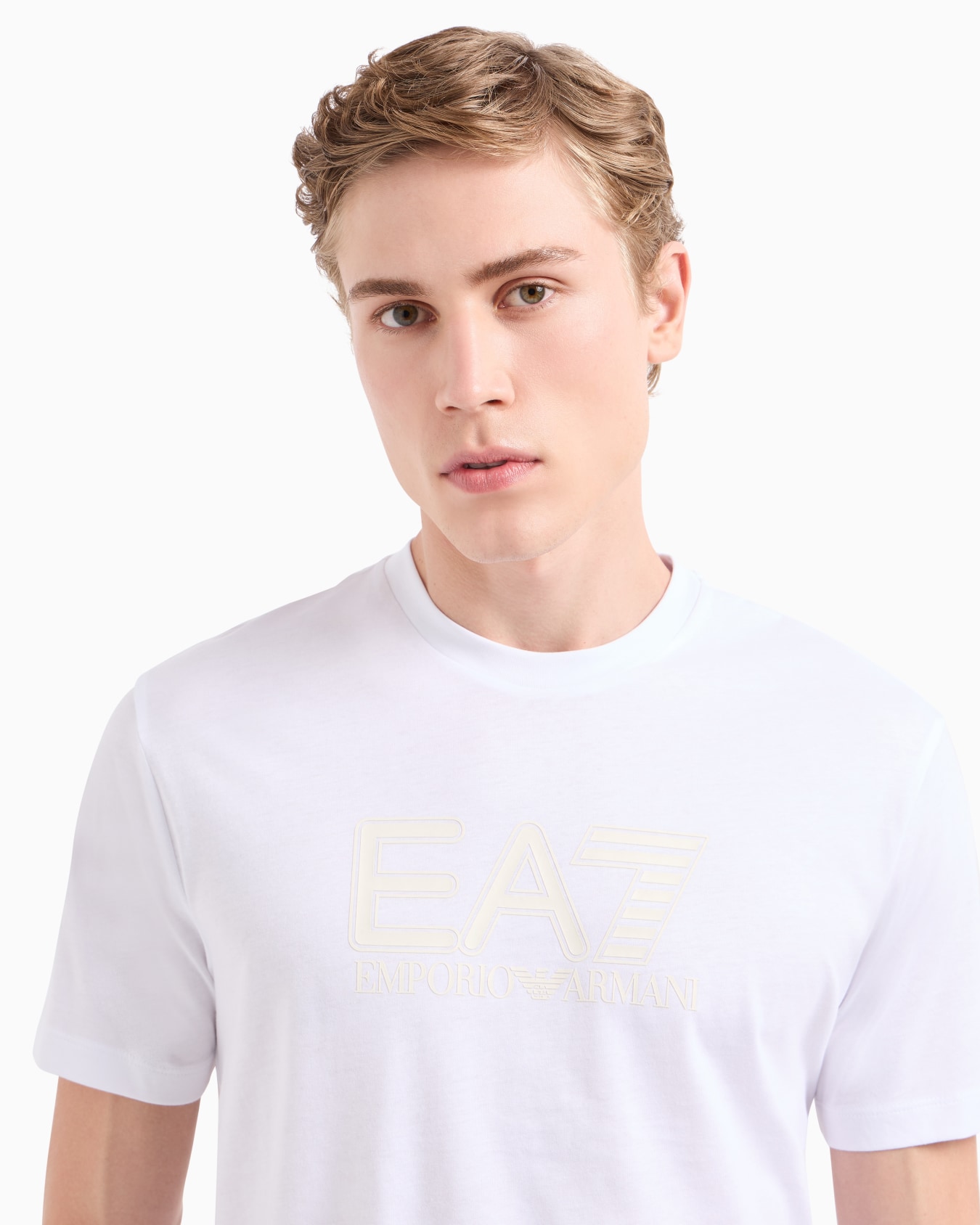 T-shirt girocollo Visibility in jersey di cotone Slide 4