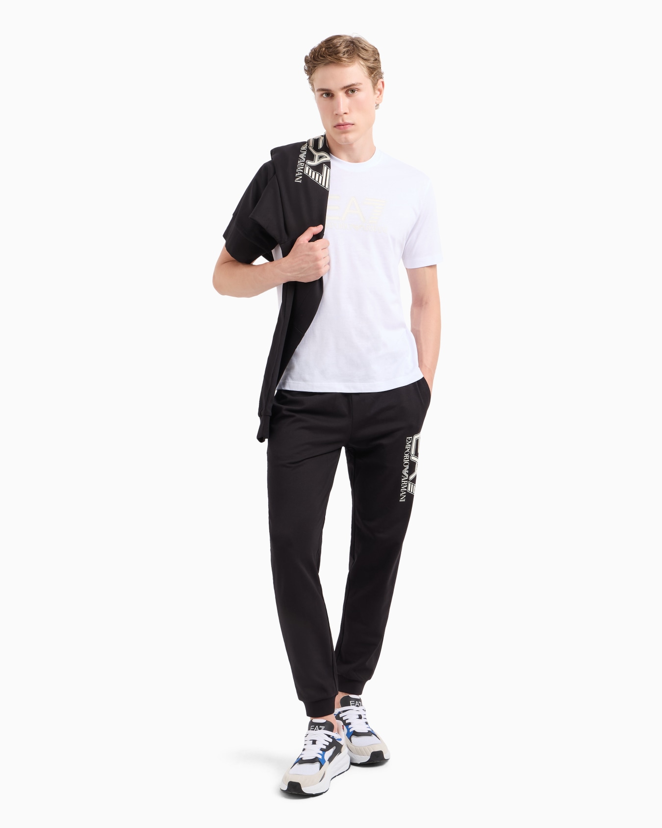 T-shirt girocollo Visibility in jersey di cotone Slide 3