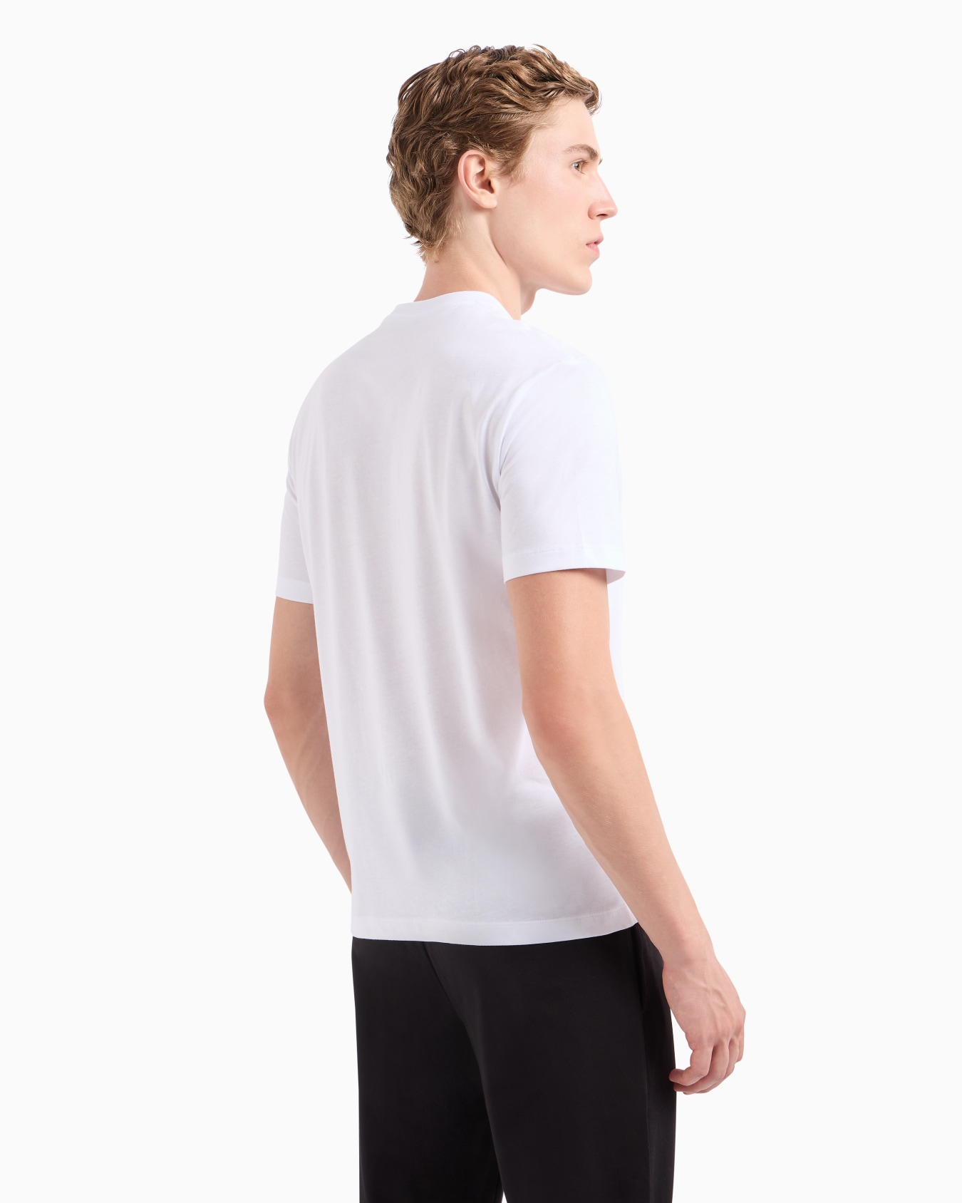 T-shirt girocollo Visibility in jersey di cotone Slide 2