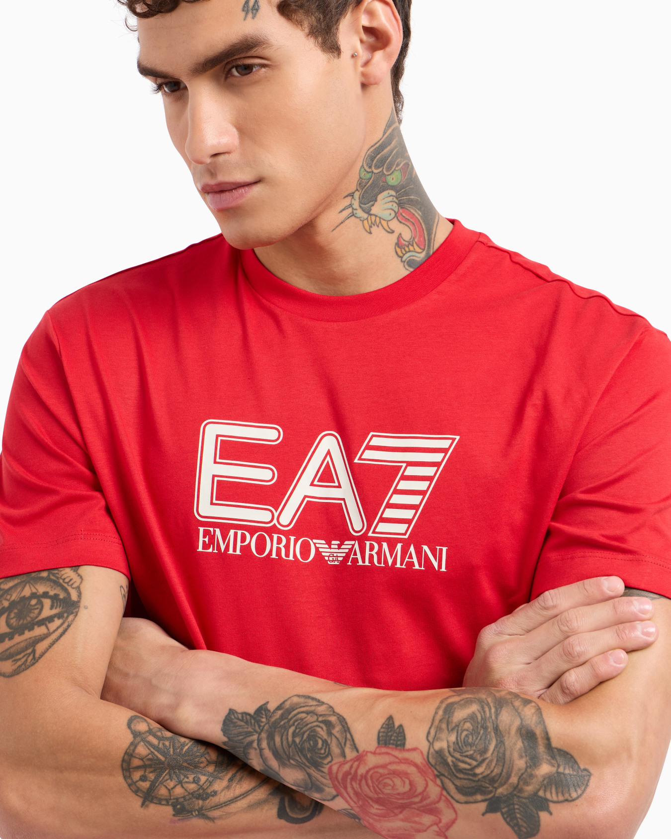 Visibility cotton-jersey crew-neck T-shirt Slide 4