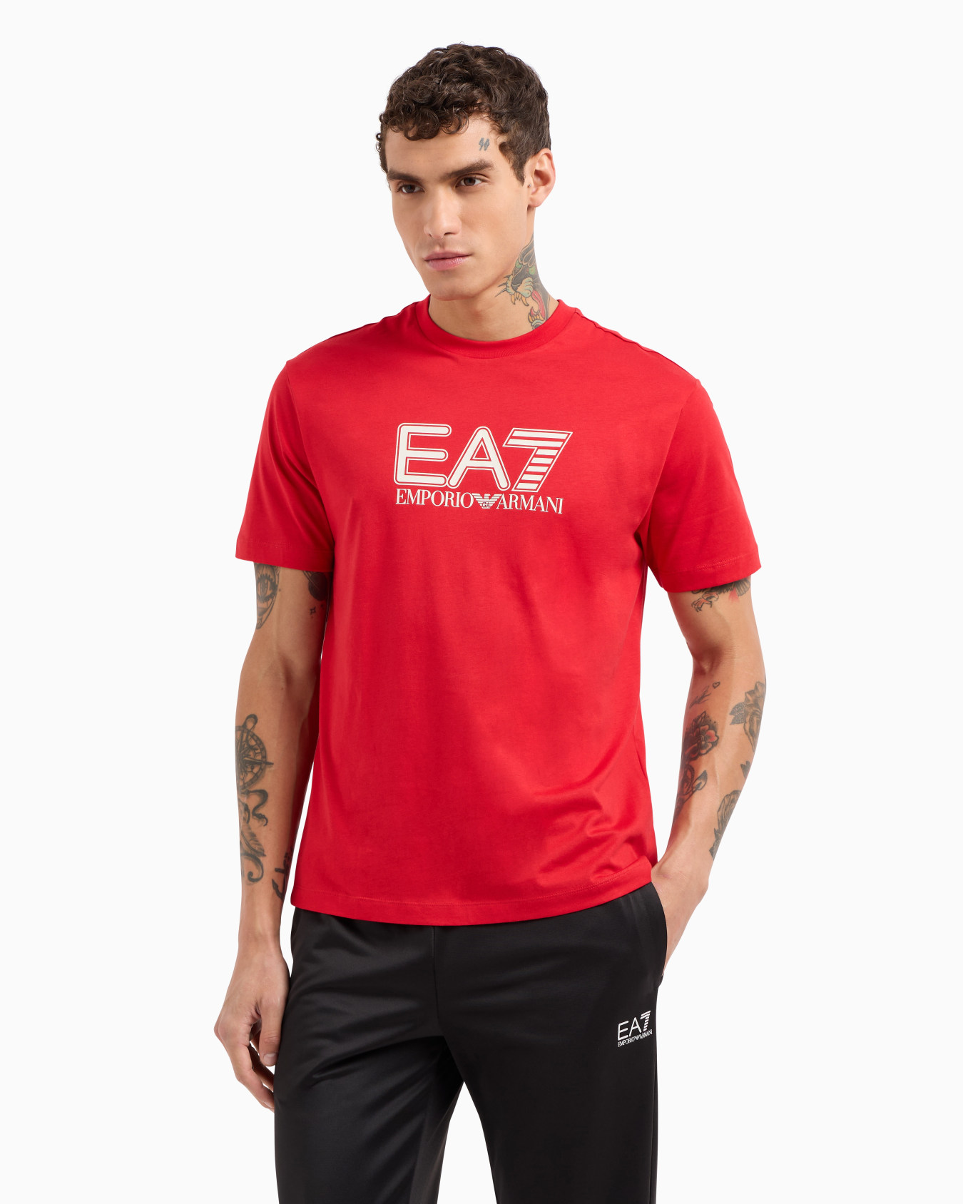 Visibility cotton-jersey crew-neck T-shirt Slide 1