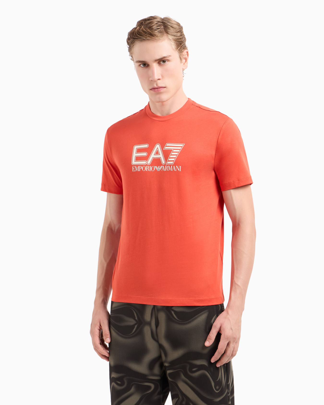 Visibility cotton-jersey crew-neck T-shirt Slide 1