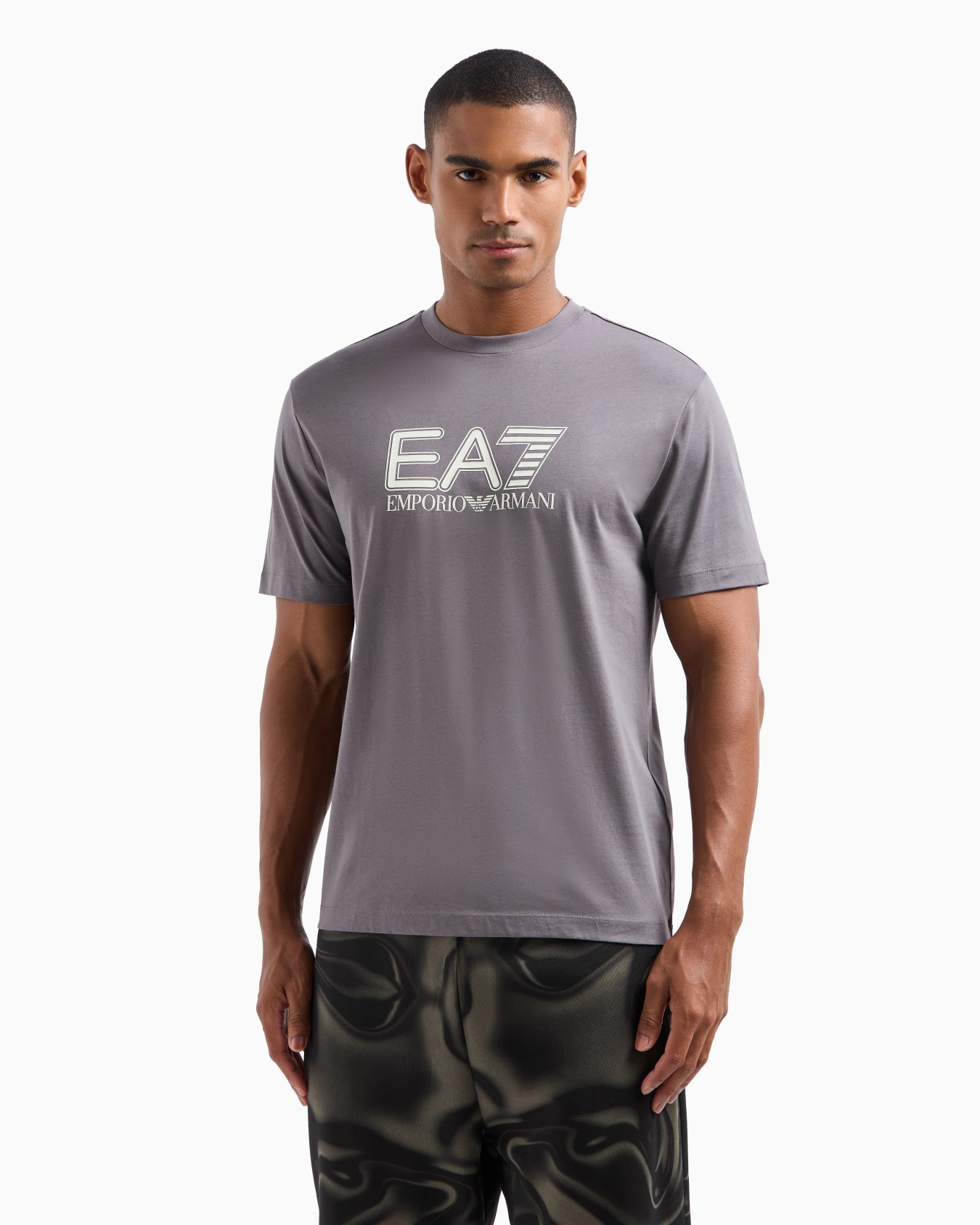 Visibility cotton-jersey crew-neck T-shirt Slide 1