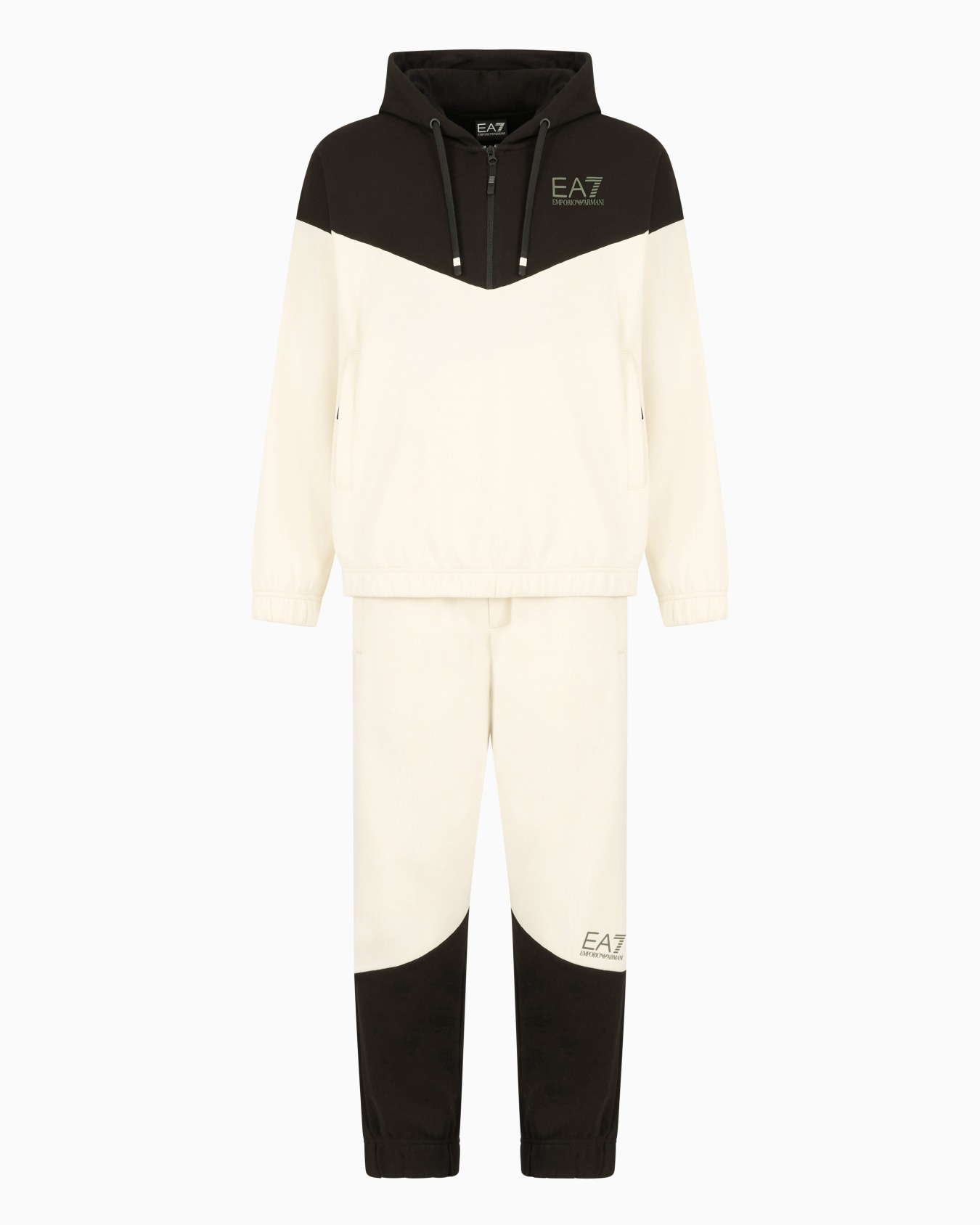 Tuta Athletic Colour Block in misto cotone  Slide 0