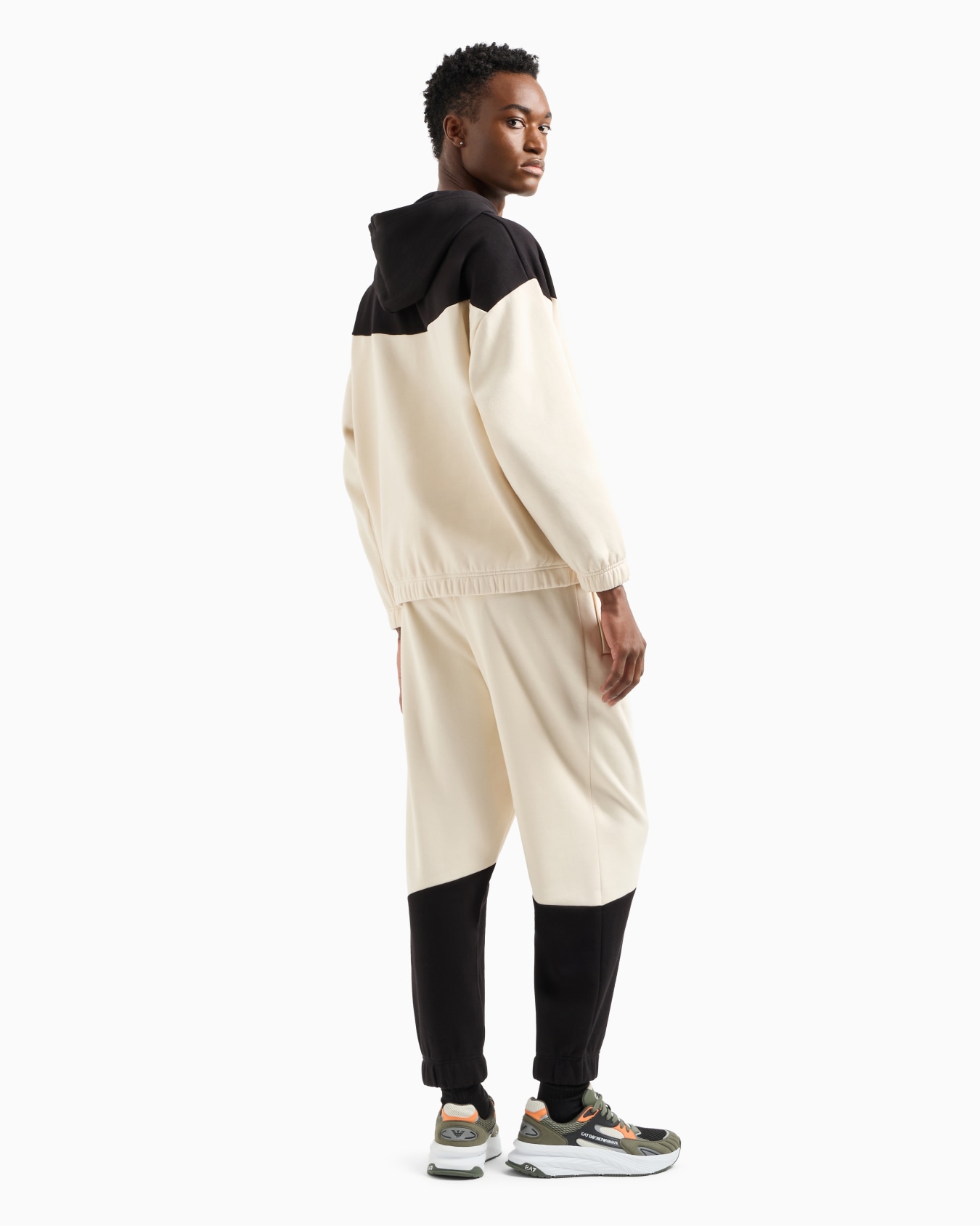 Tuta Athletic Colour Block in misto cotone  Slide 2