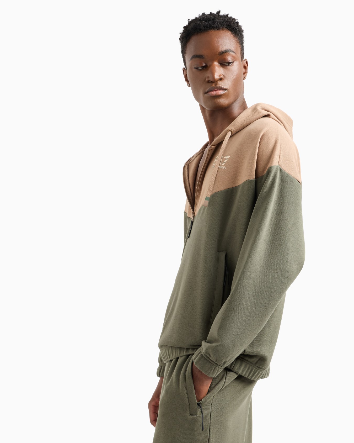 Athletic Colour Block cotton-blend tracksuit  Slide 4