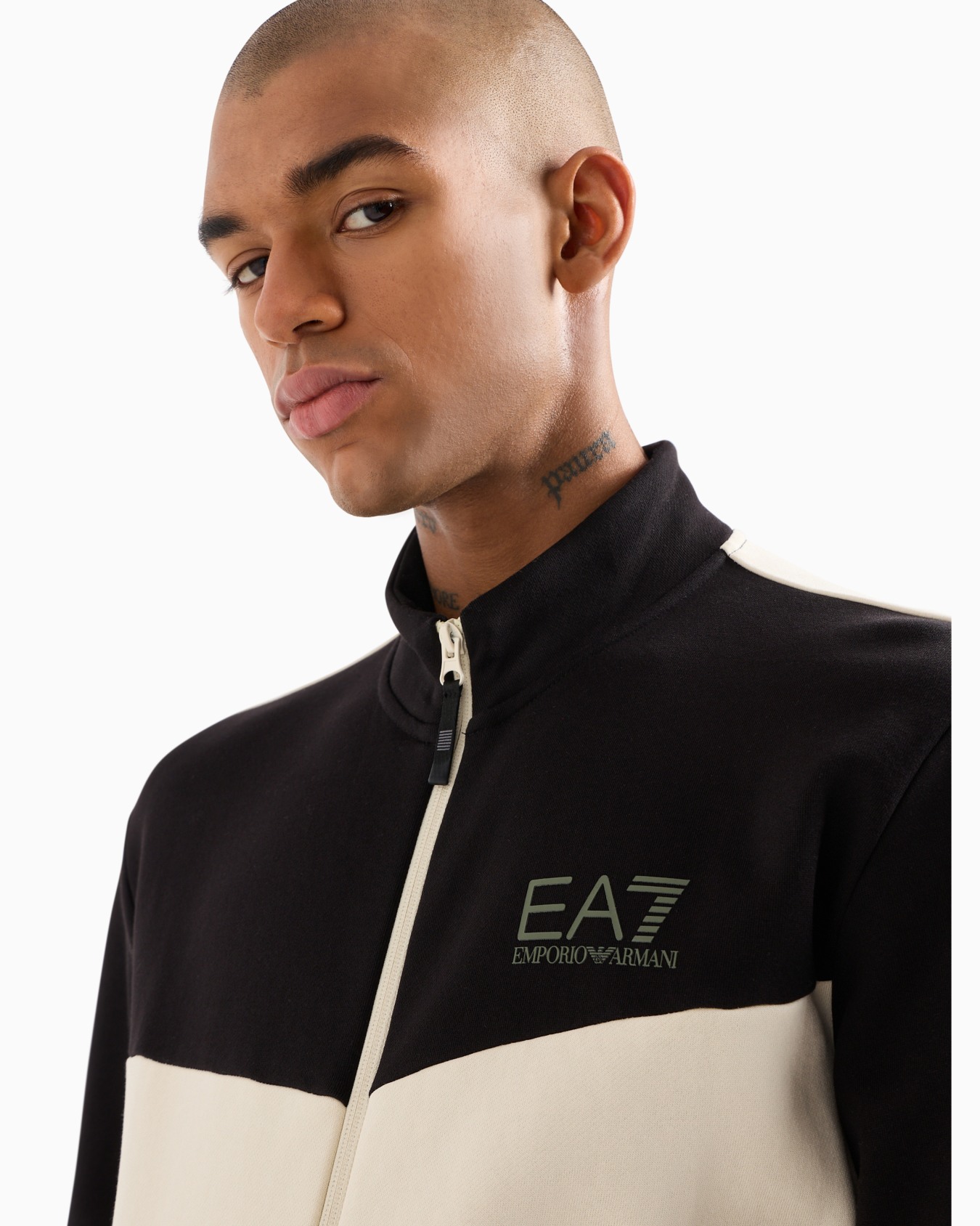 Athletic Colour Block cotton-blend tracksuit  Slide 4