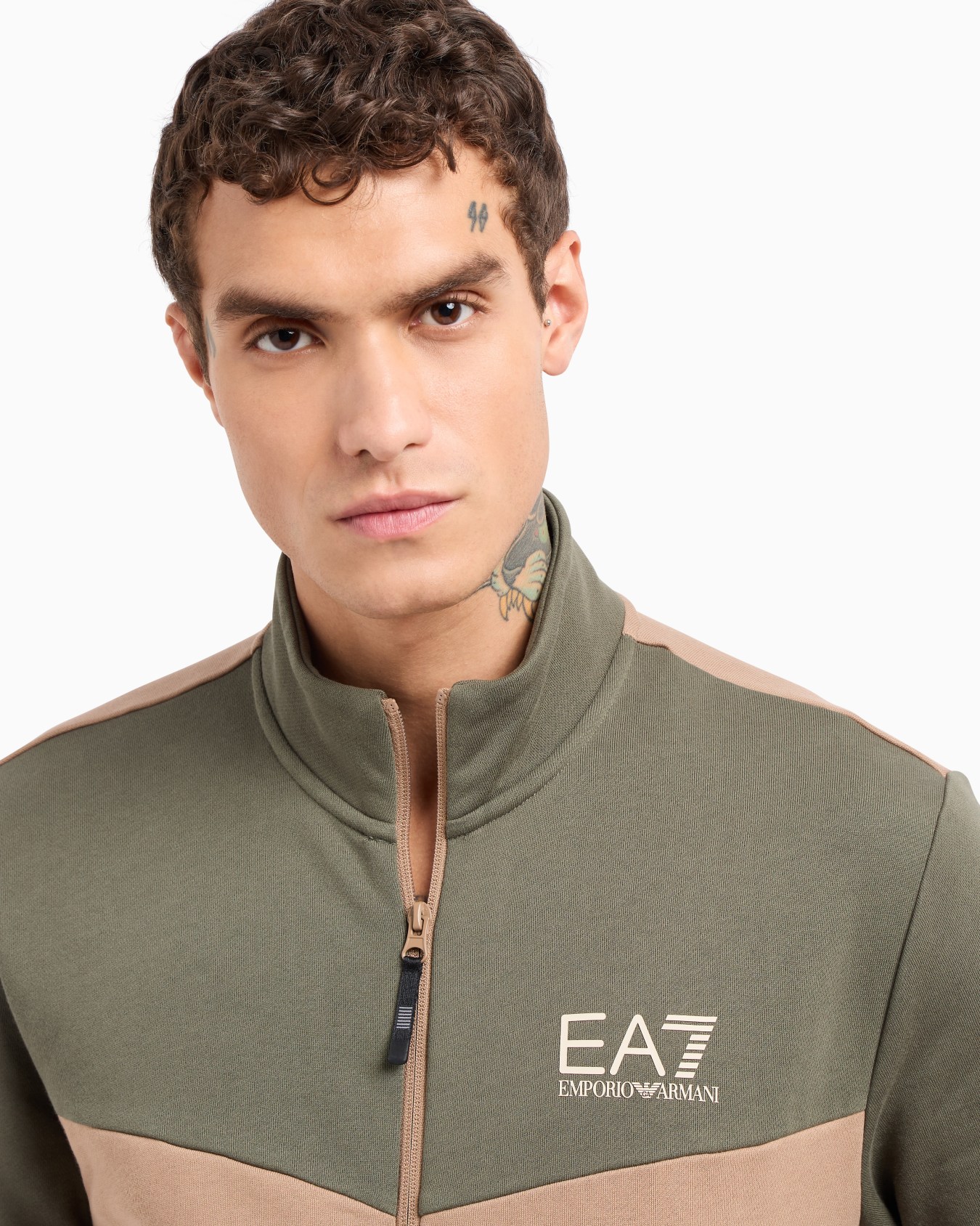 Athletic Colour Block cotton-blend tracksuit  Slide 4