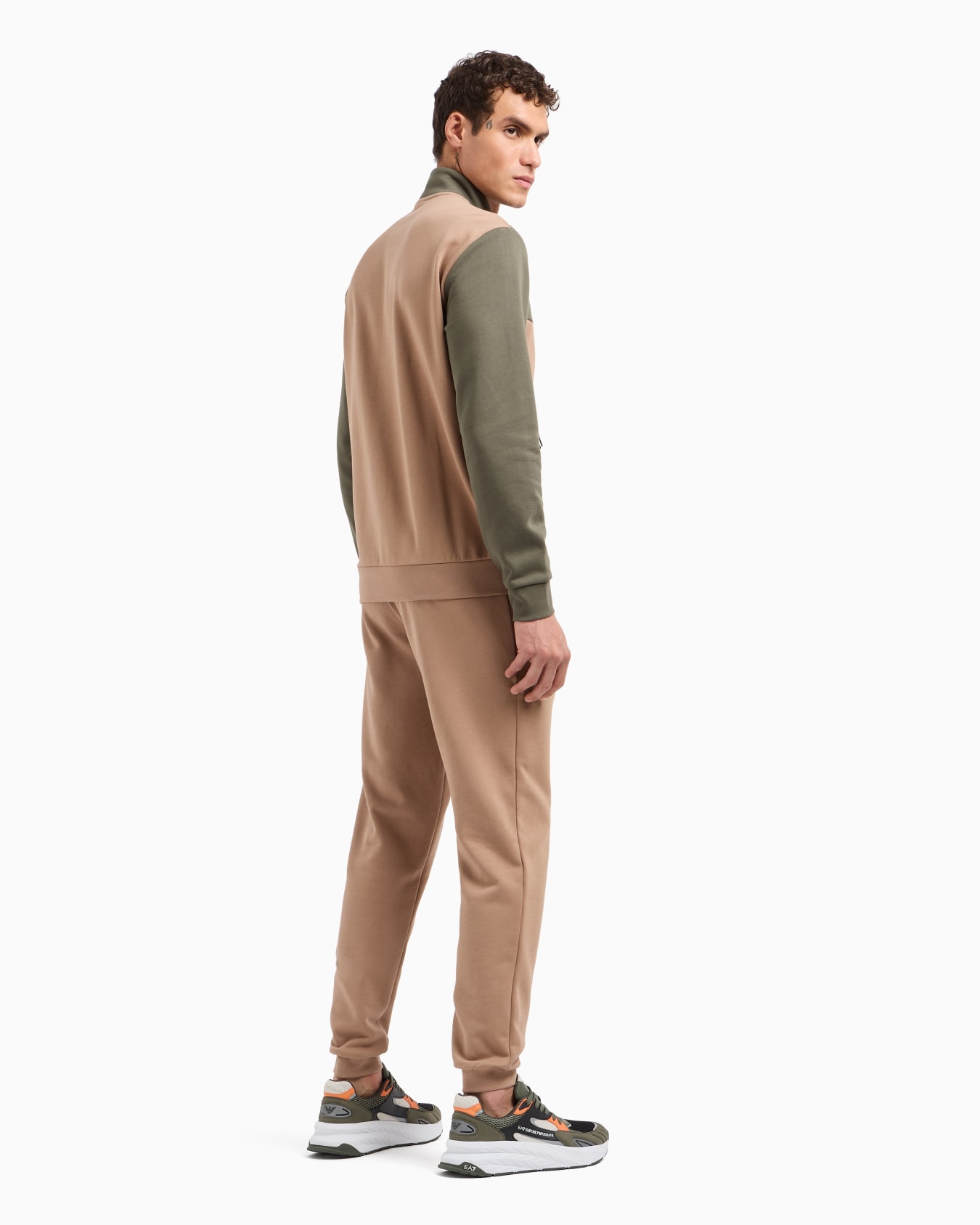Athletic Colour Block cotton-blend tracksuit  Slide 2