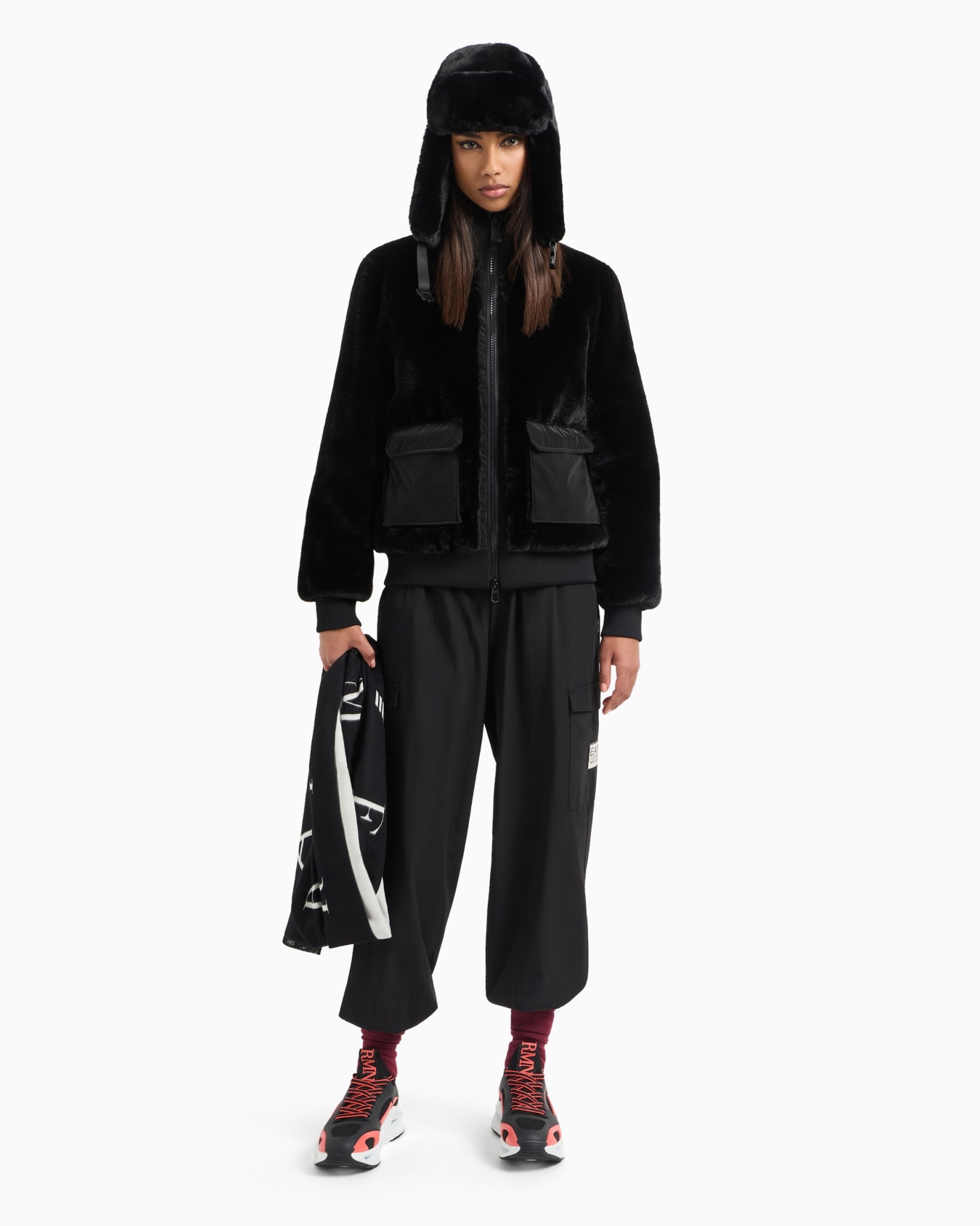 Blouson en tissu effet peluche Diapositive 3