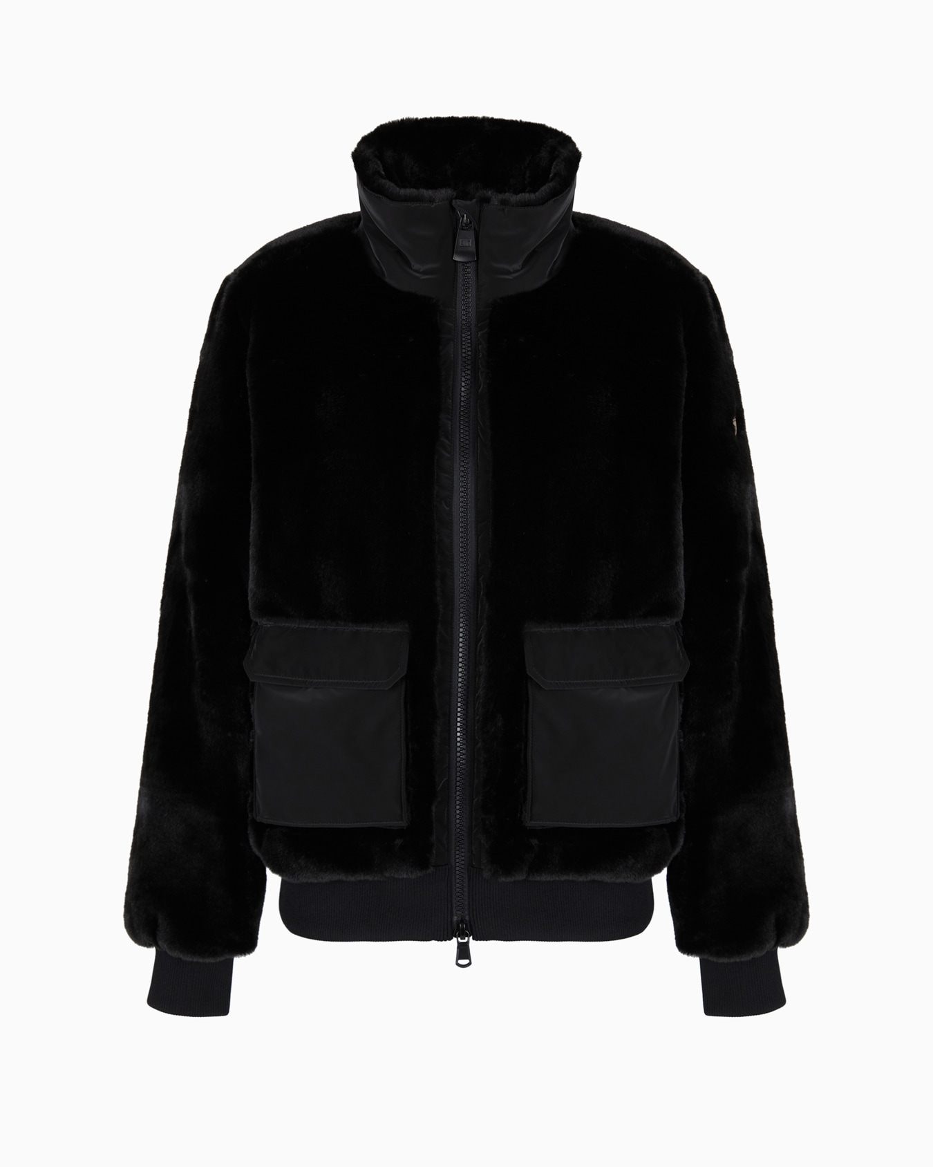 Blouson en tissu effet peluche Diapositive 0