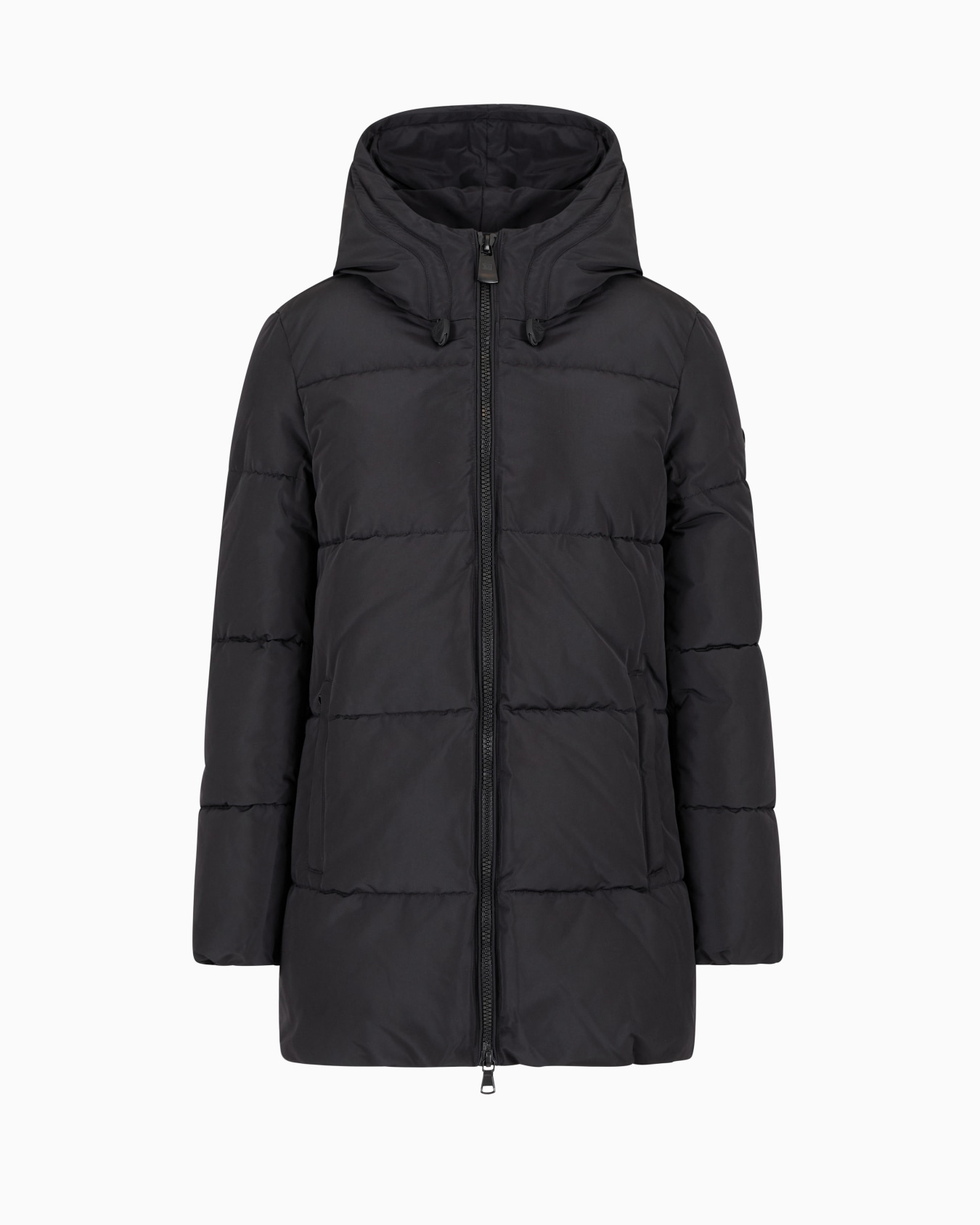 ASV hooded pea coat in recycled nylon with CALIDUM7 padding Slide 0