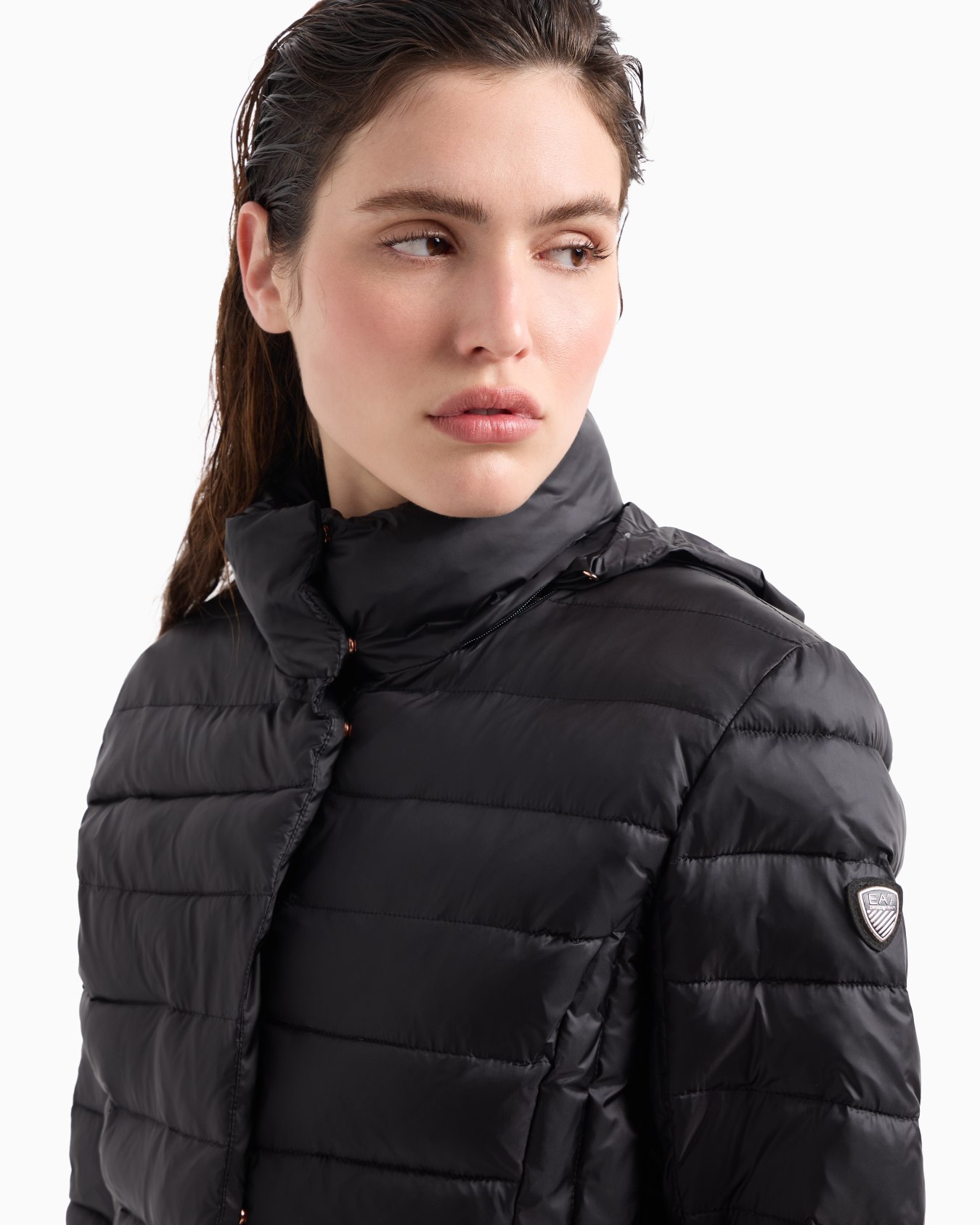ASV shiny pea coat in CALIDUM7 Slide 4