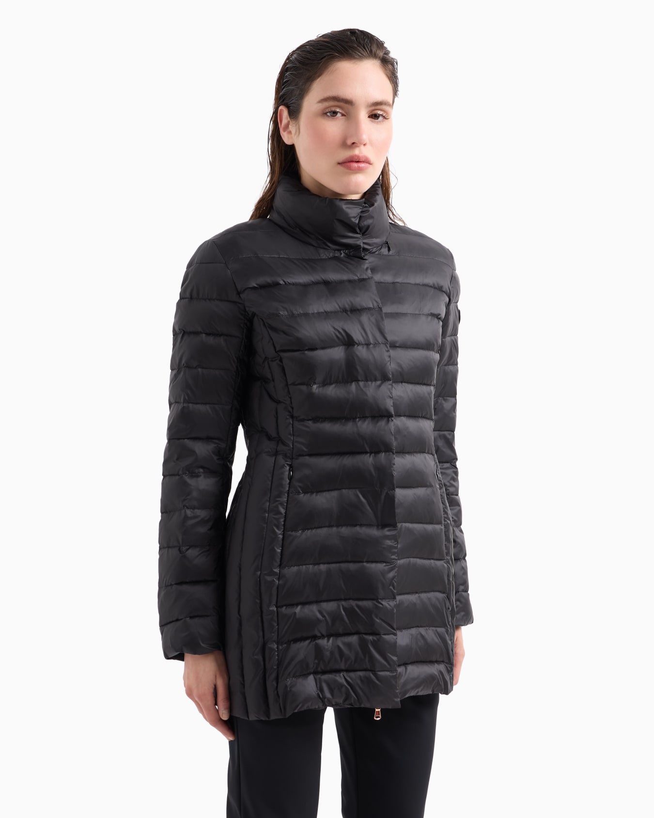 ASV shiny pea coat in CALIDUM7 Slide 1