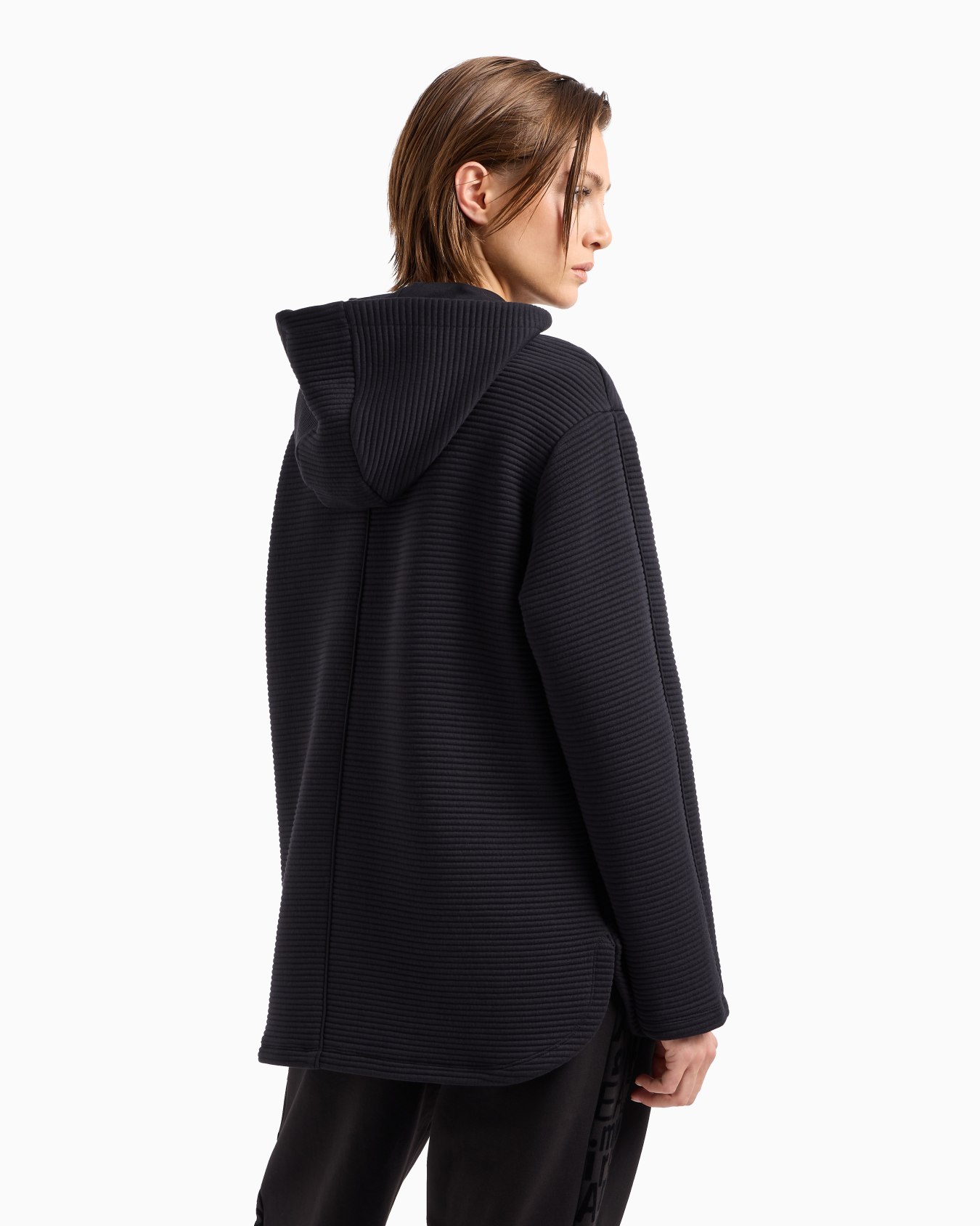 Langes Sporty Forever Sweatshirt mit Kapuze aus einer Baumwollmischung Folie 2