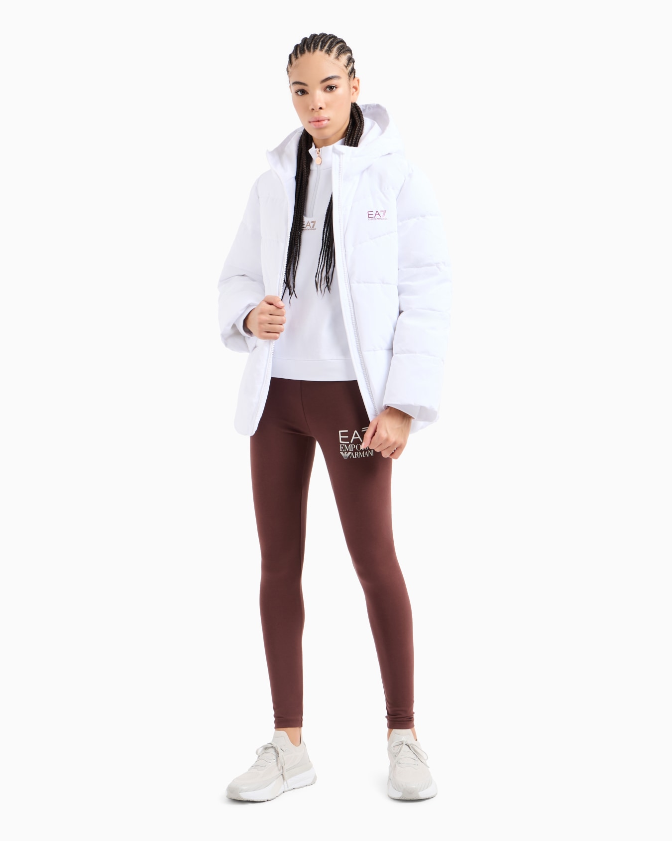 Shiny stretch-cotton sweatshirt Slide 3