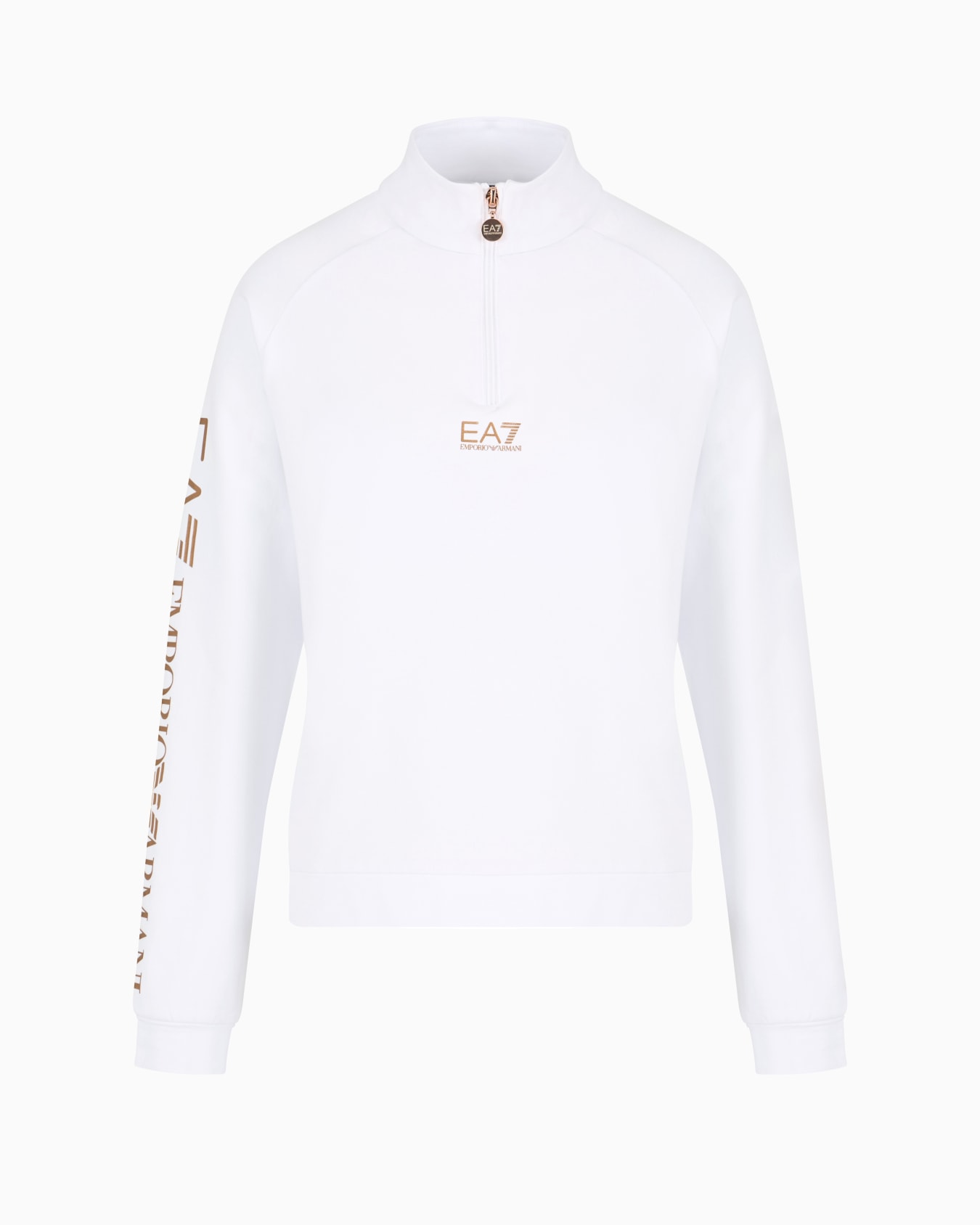 Shiny stretch-cotton sweatshirt Slide 0