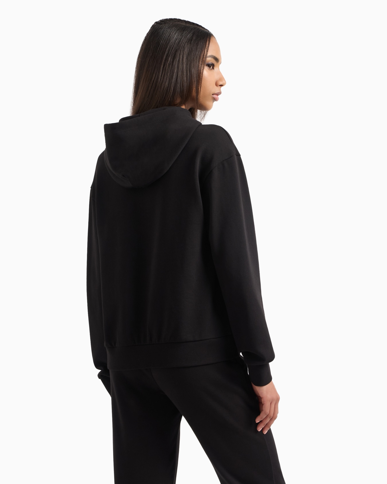 Sweat-shirt à capuche Logo Series en mélange de coton biologique  Diapositive 2