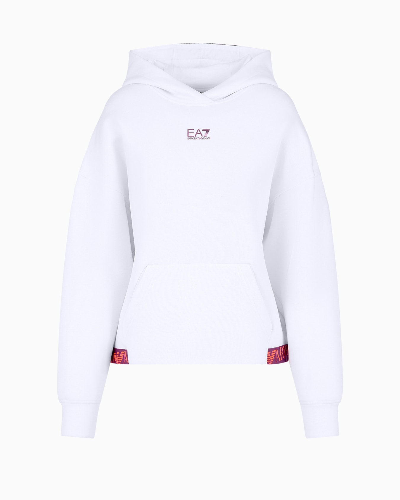 Sweat-shirt à capuche Logo Series en coton mélangé Diapositive 0