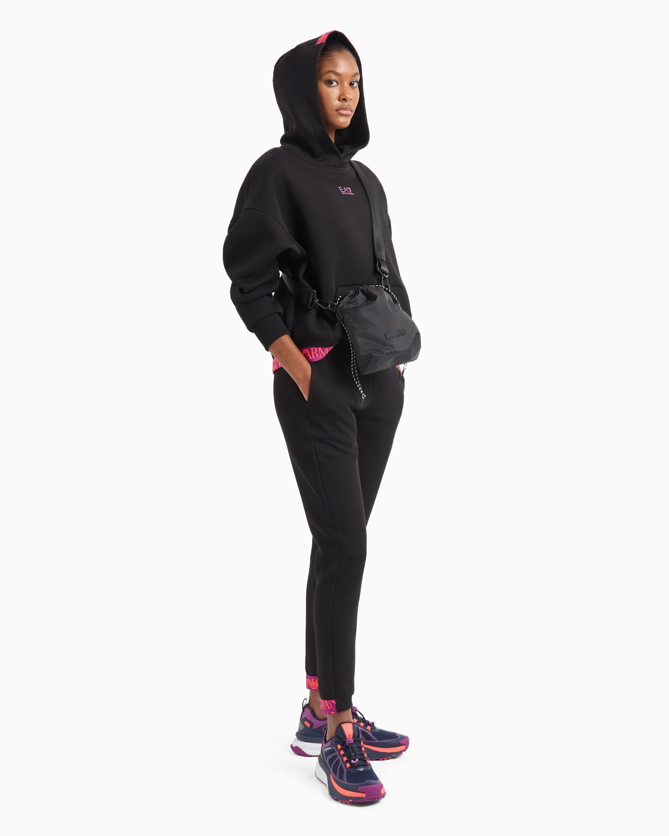 Cotton-blend hooded Logo Series sweatshirt Slide 3
