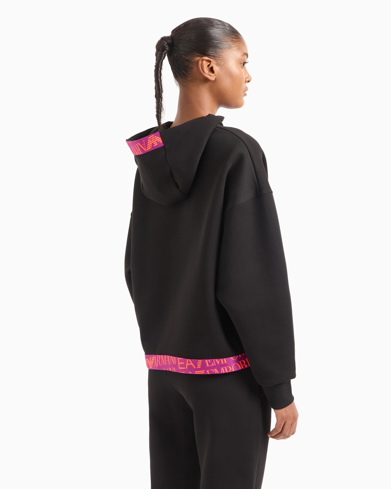 Cotton-blend hooded Logo Series sweatshirt Slide 2