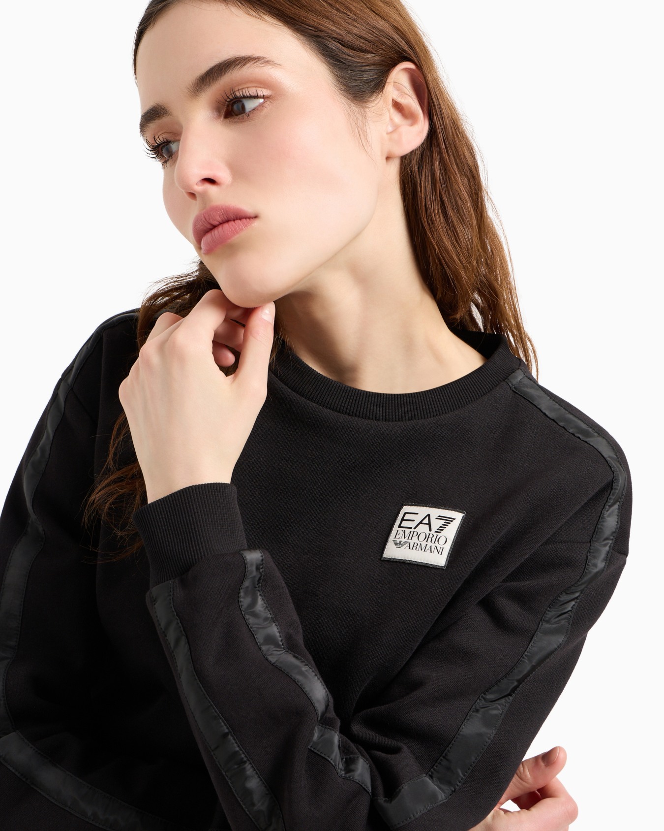 Sweat-shirt ras-du-cou Contemporary Sport en mélange de coton Diapositive 4