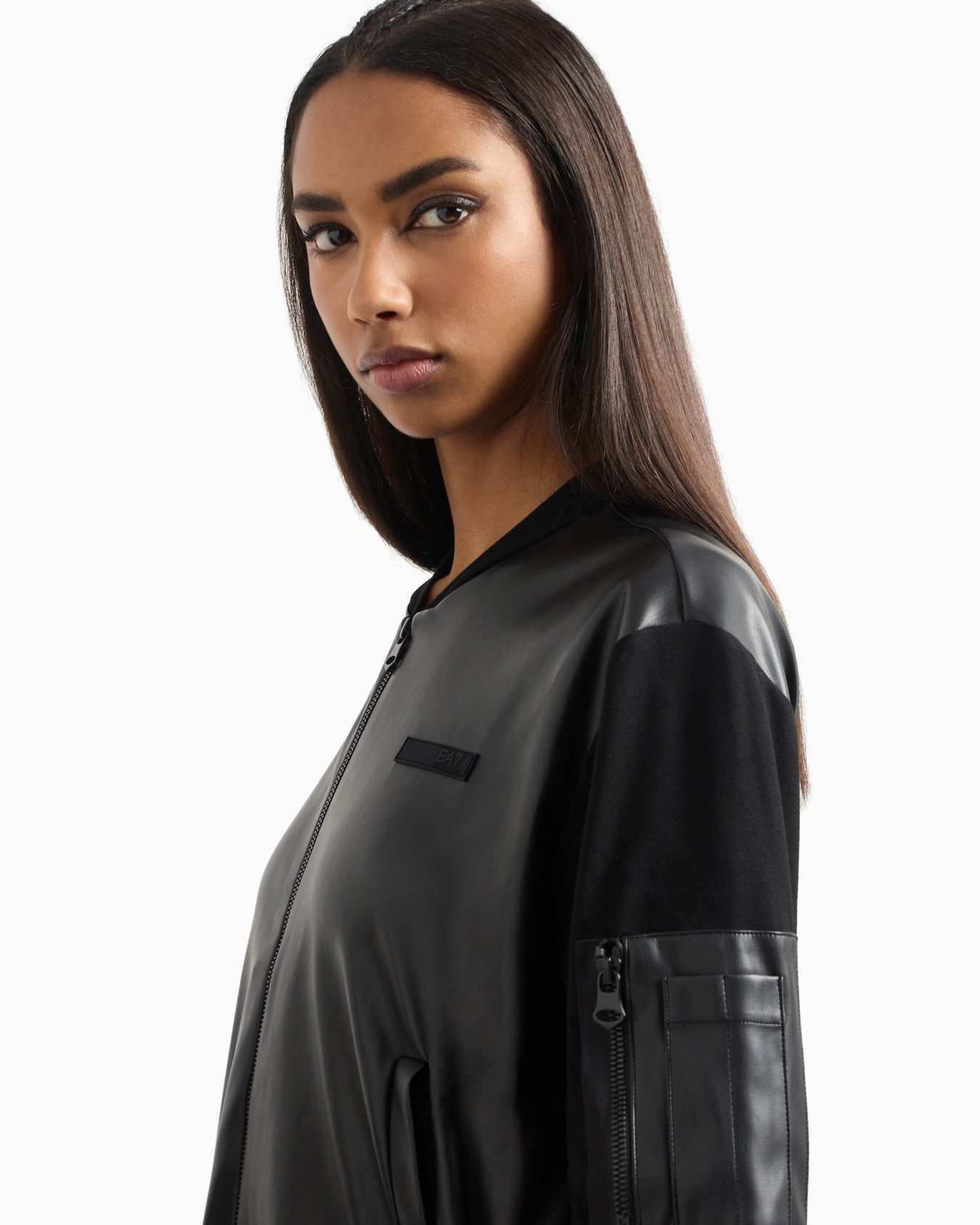 Winter Mix stretch-viscose blend zip-up sweatshirt Slide 4