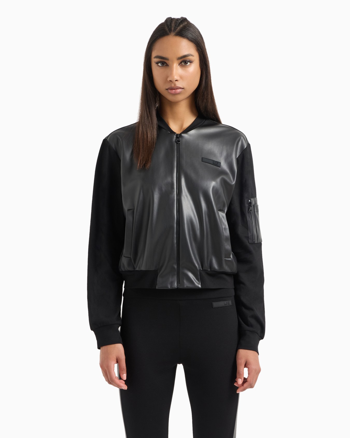 Winter Mix stretch-viscose blend zip-up sweatshirt Slide 1