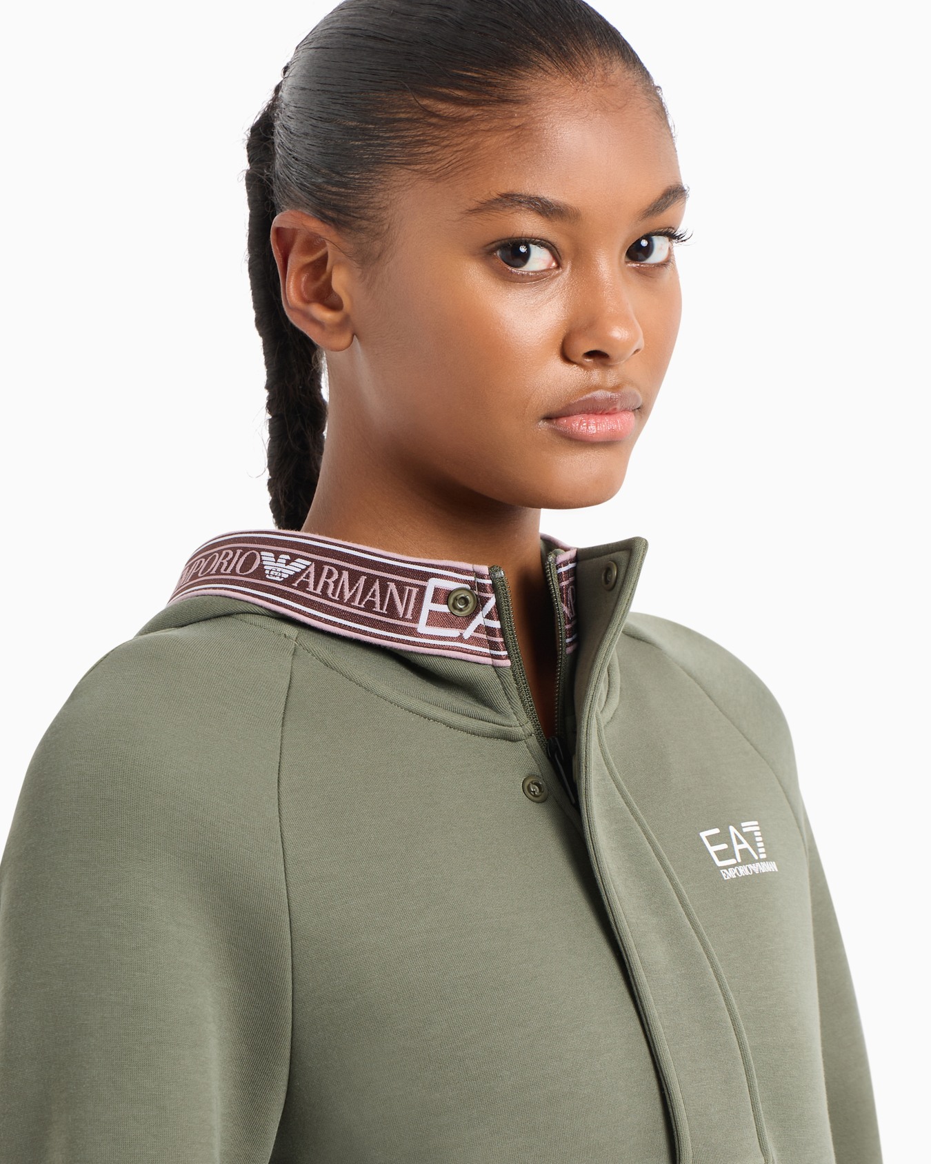 Dynamic Athlete hooded sweatshirt in Natural VENTUS7 technical fabric Slide 4