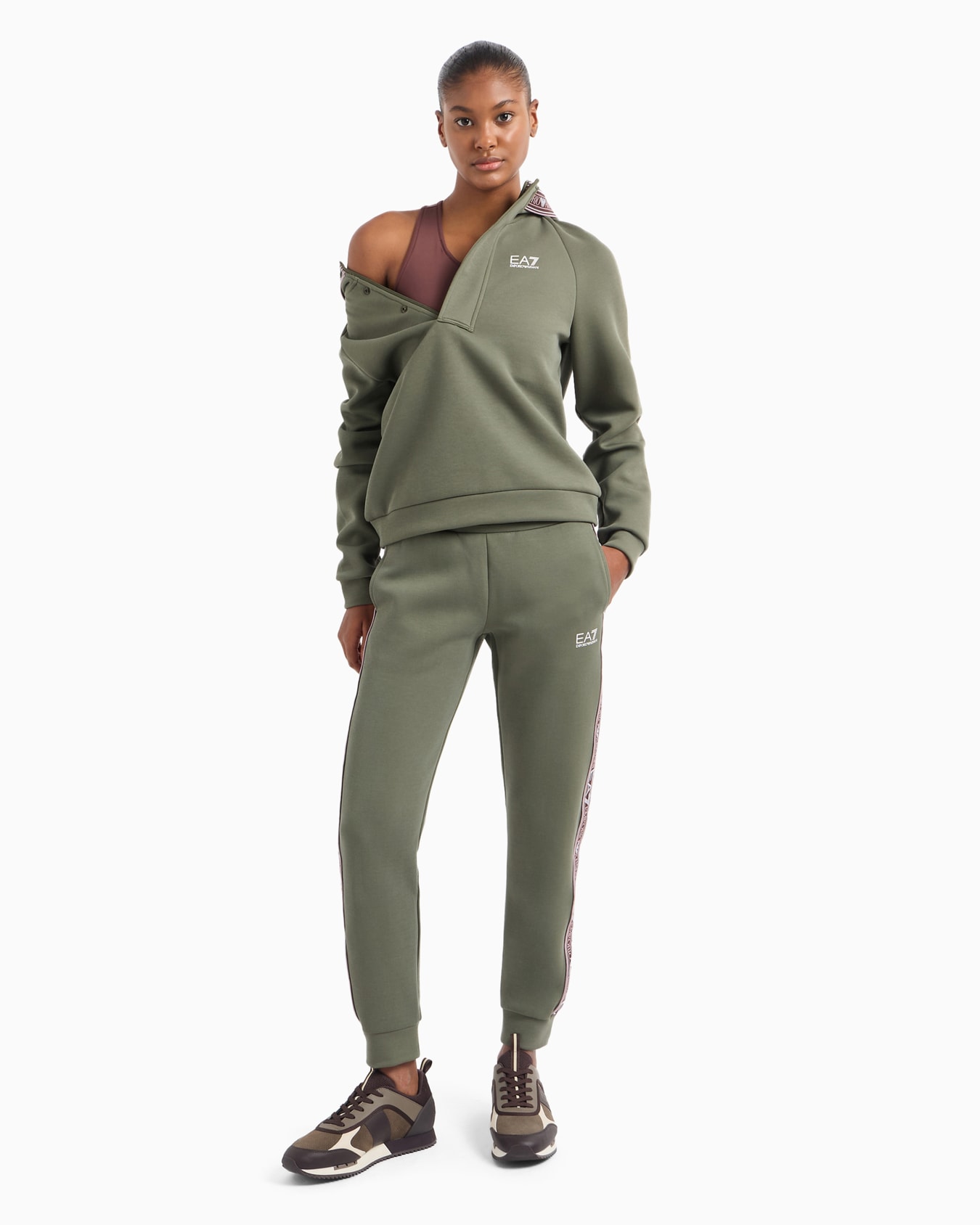 Dynamic Athlete hooded sweatshirt in Natural VENTUS7 technical fabric Slide 3