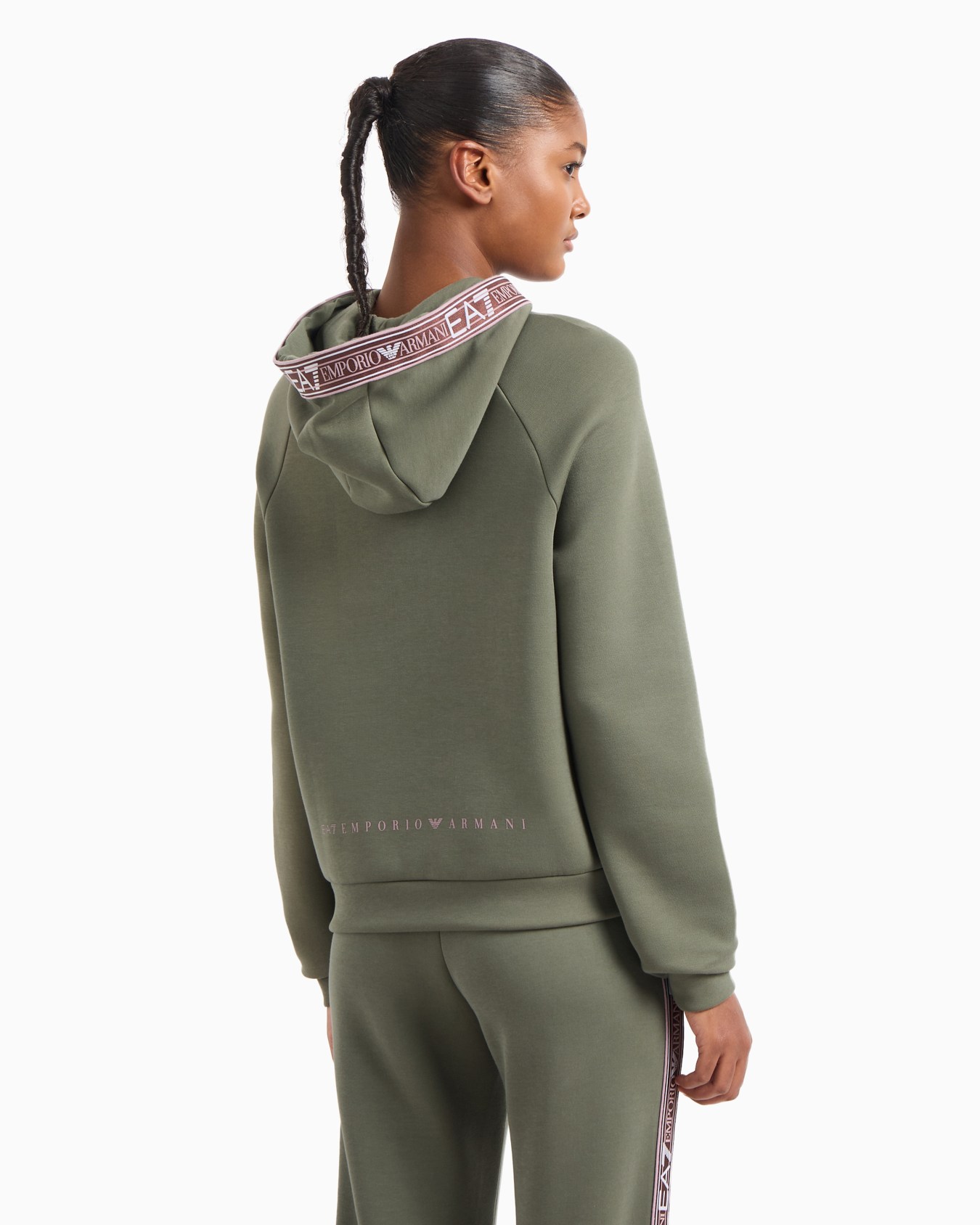 Dynamic Athlete hooded sweatshirt in Natural VENTUS7 technical fabric Slide 2