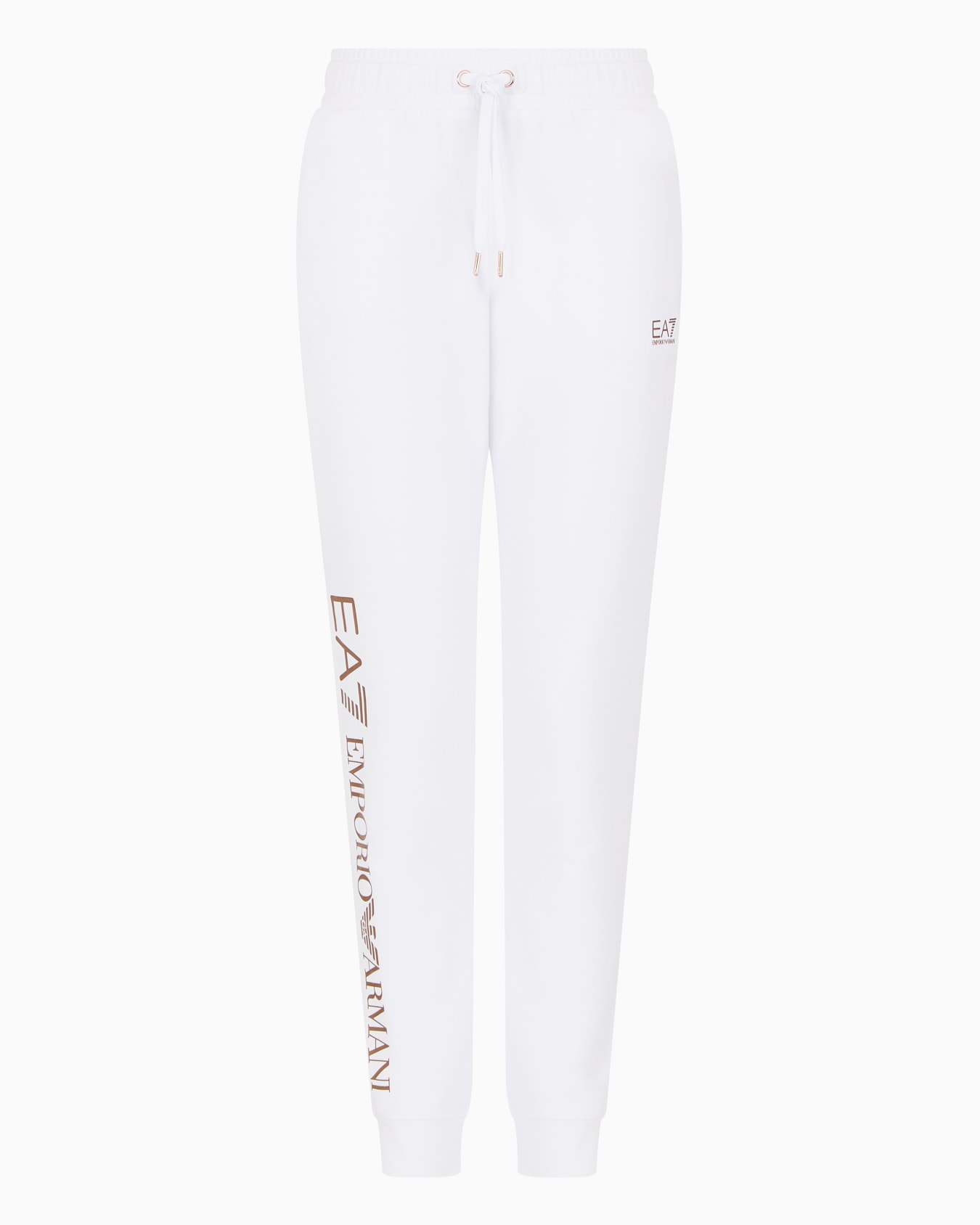 Shiny stretch-cotton joggers Slide 0